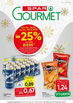 Vorschau SPAR Gourmet Flugblatt gültig ab 04.12.2025