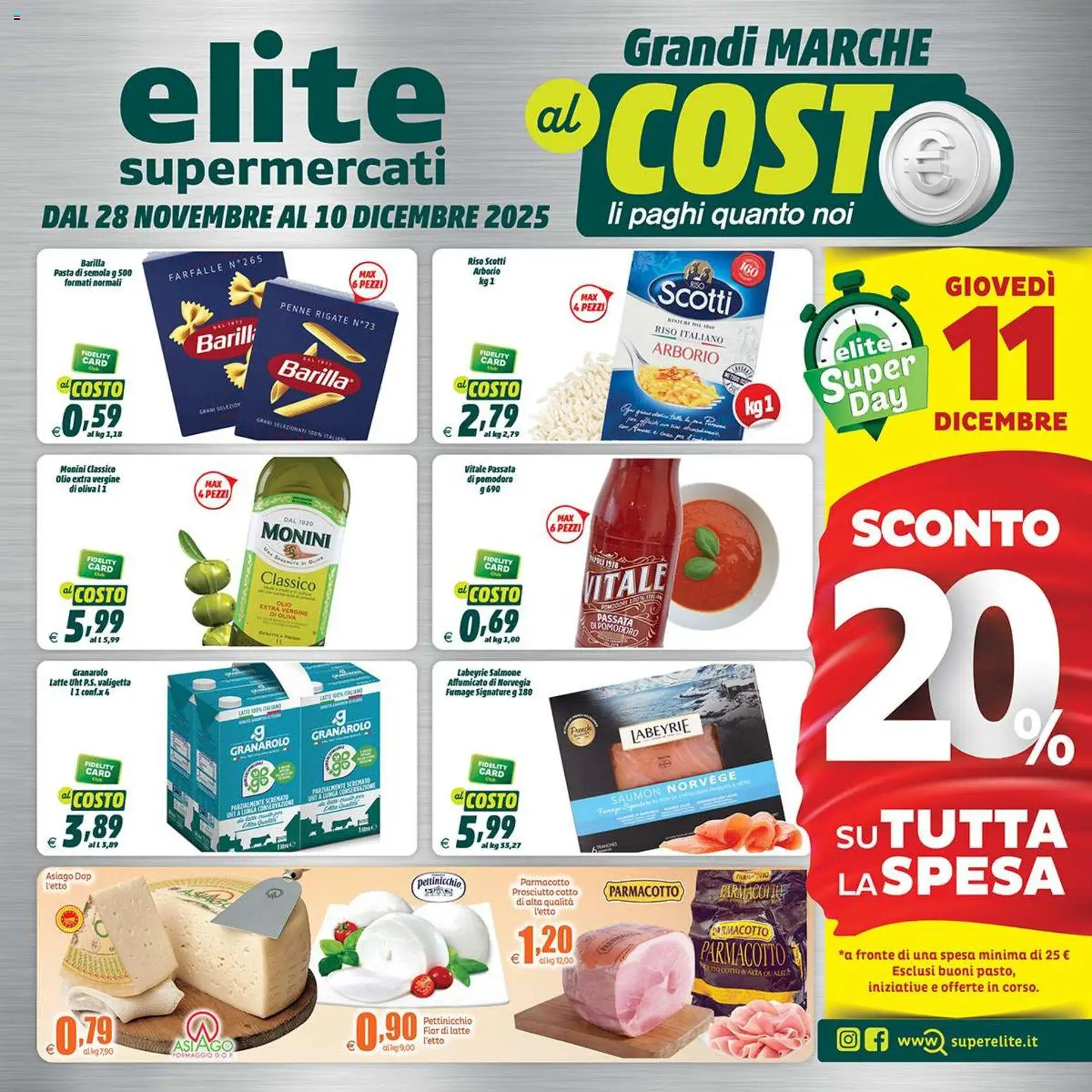 Volantino Elite Supermercati	 - pagina 1 - valido dal 28/11/2025