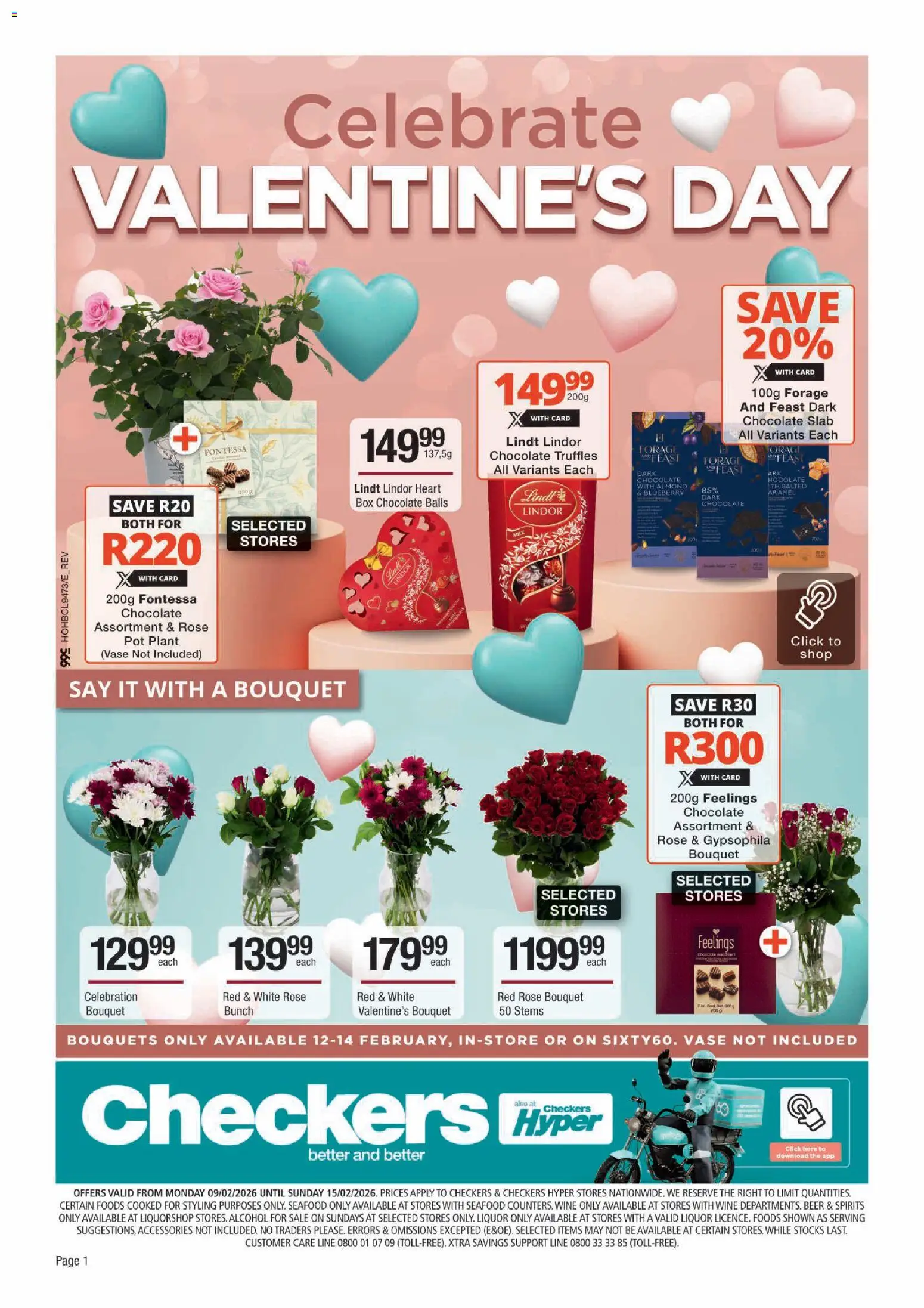 Checkers - Valentine's Day Promotion - page 1- valid from 09/02/2026