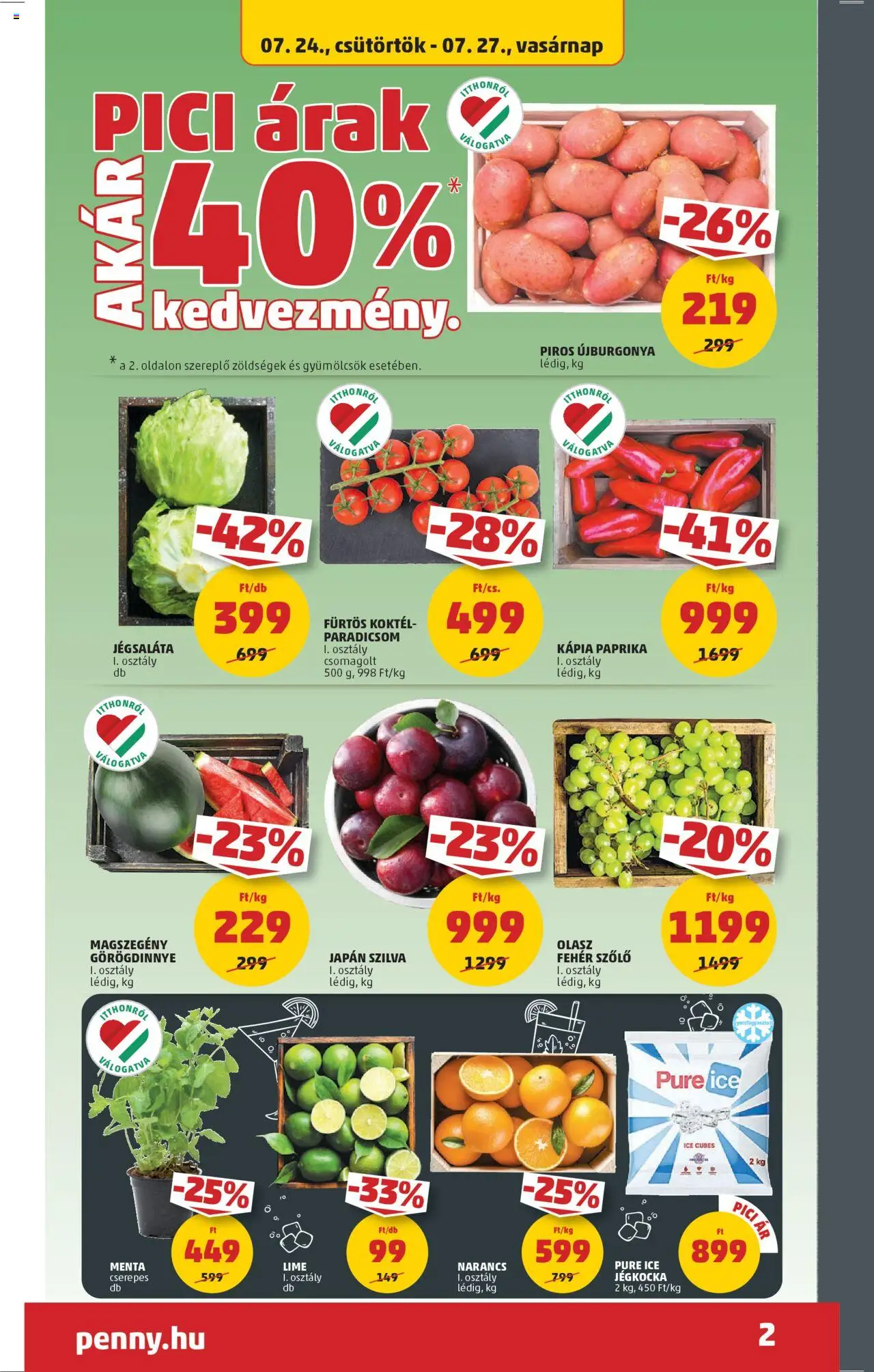 PENNY Akciós újság - 2oldal - érvényes 2025.07.24.-tól