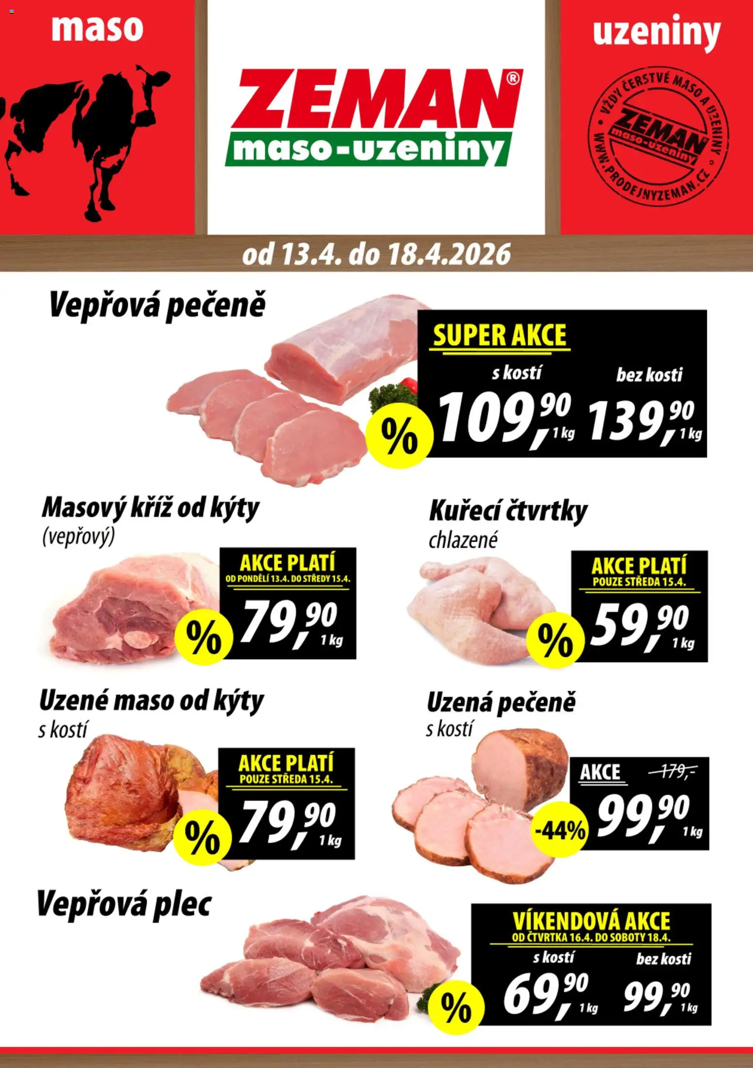 Prodejny Zeman leták - strana 1- platný od 13.04.2026