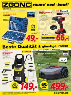 Vorschau Zgonc - Flugblatt August II 2025 gültig ab 15.08.2025