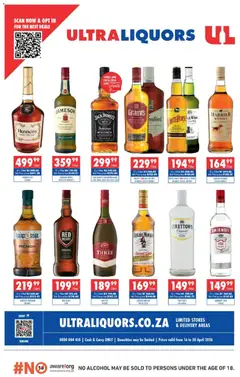 Preview Ultra Liquors Specials valid from 16/04/2026