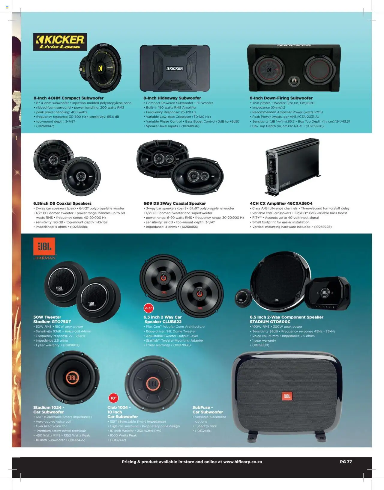 HiFi Corp - Extended Range Catalogue - page 77- valid from 12/02/2024