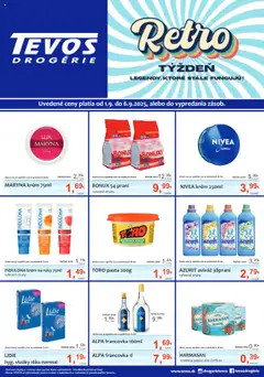 TEVOS drogérie leták platný od 01.08.2025