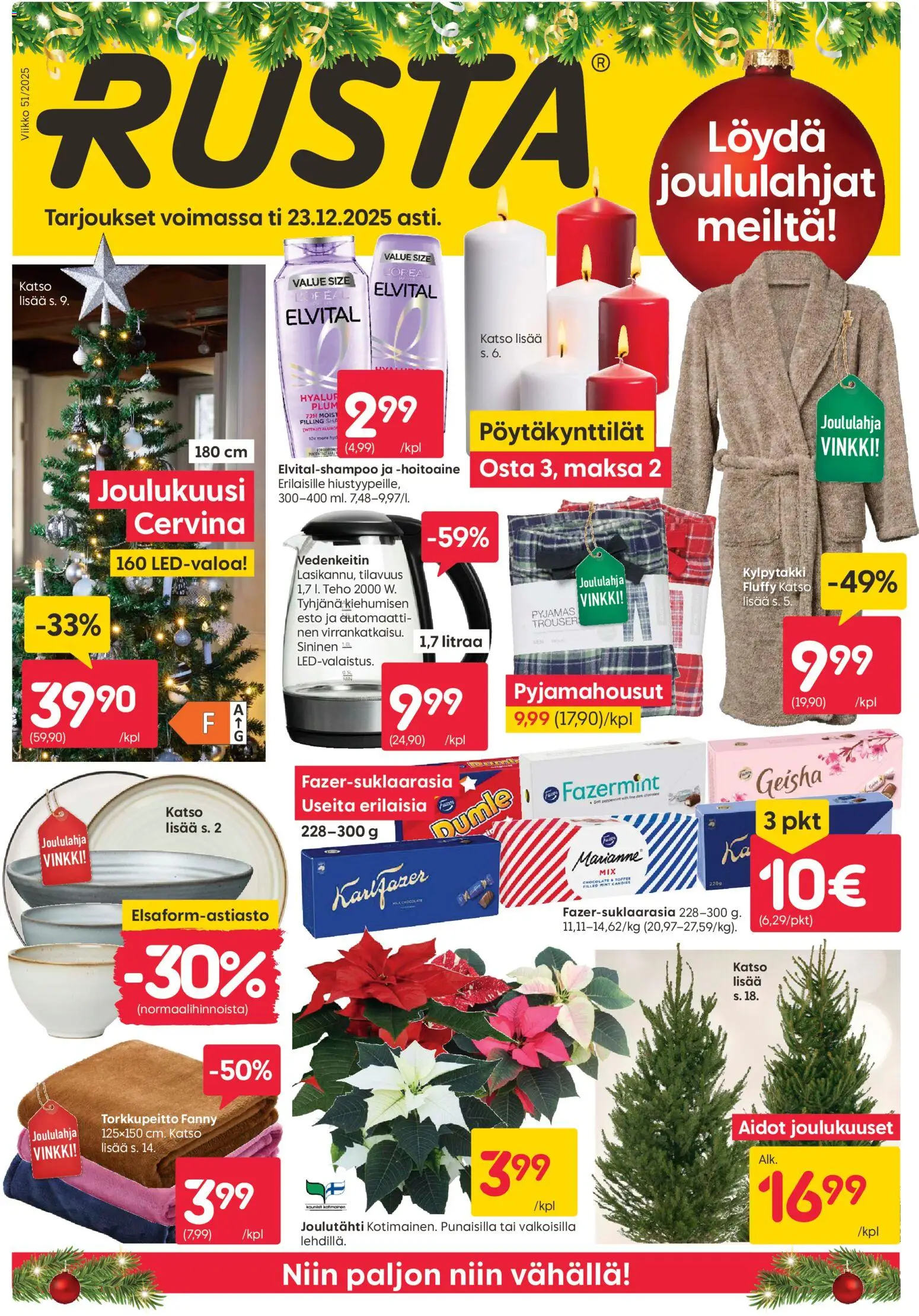Rusta tarjoukset - sivu 1- voimassa alkaen 15/12/2025