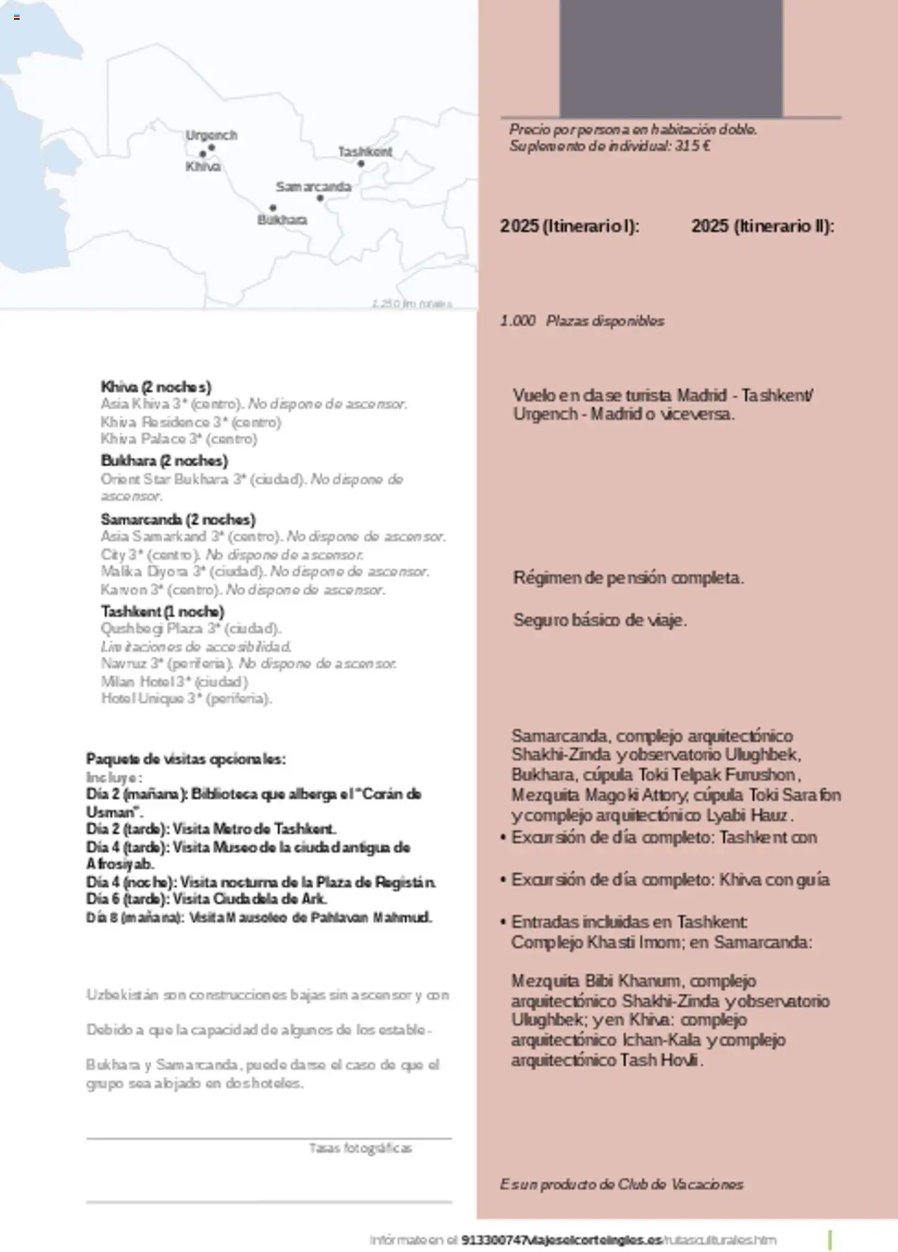 Viajes El Corte Inglés Rutas Culturales de la Comunidad de Madrid - Página de 239 - Válido desde 01/04/2025