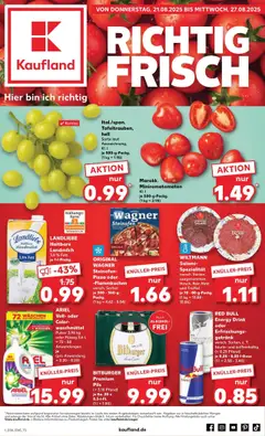 Vorschau Kaufland Prospekt 	 gültig ab 21.08.2025