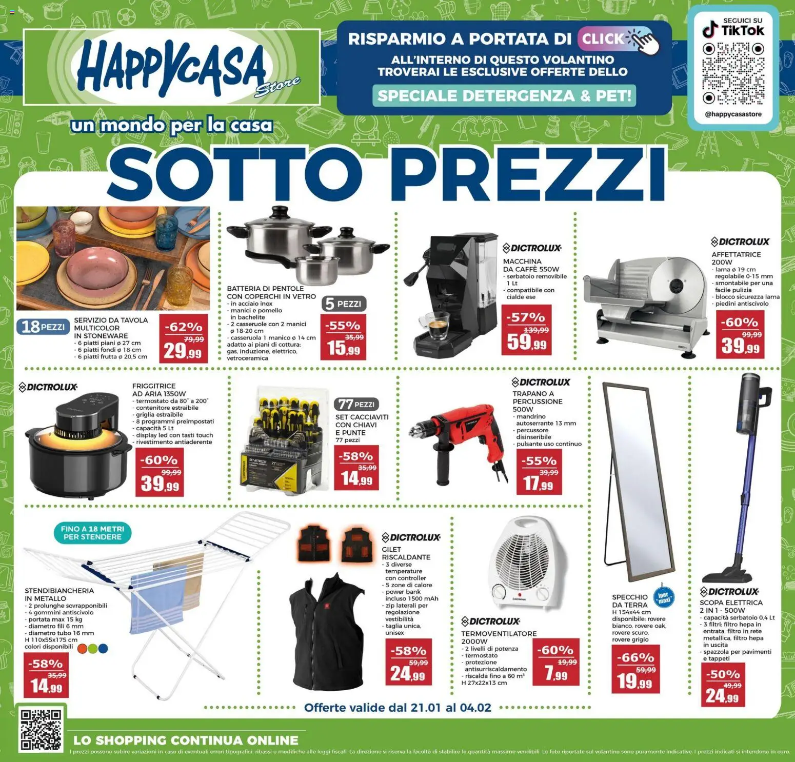 Volantino Happy Casa	 - pagina 1 - valido dal 21/01/2026
