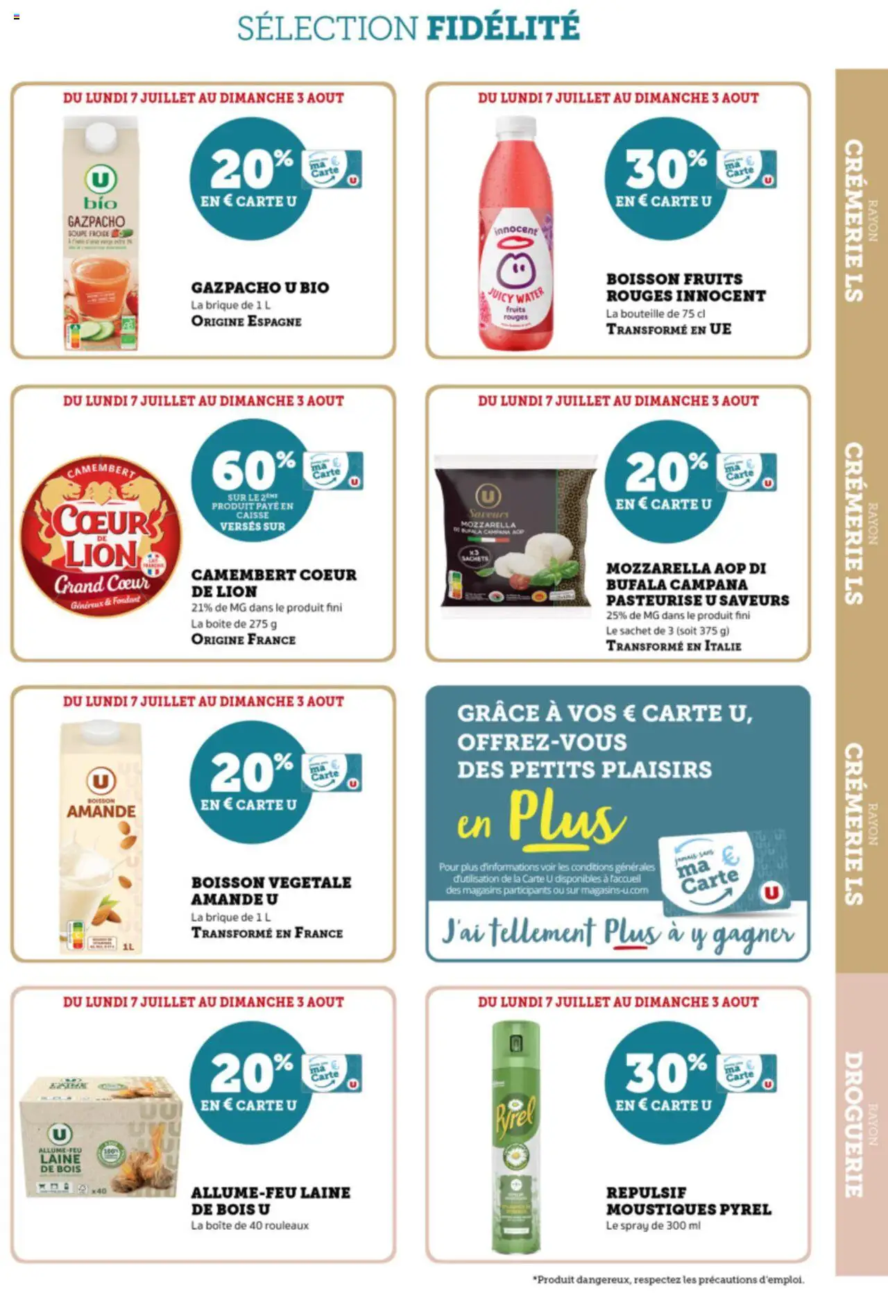 Super U Ma sélection Carte U juillet - page 7 - valable à partir du 07/07/2025