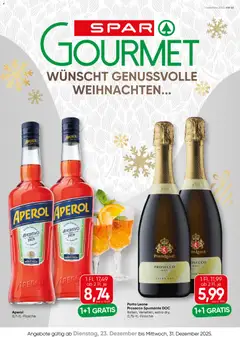 Vorschau SPAR Gourmet Flugblatt gültig ab 23.12.2025