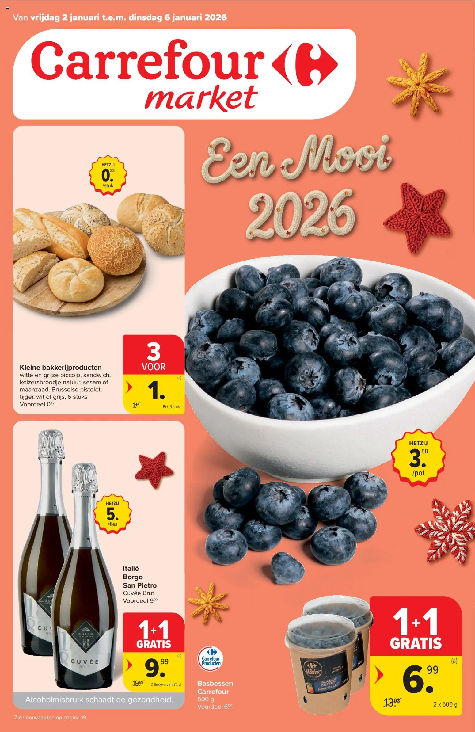 Carrefour market folder week 1 - pagina 1- geldig vanaf 02/01/2026