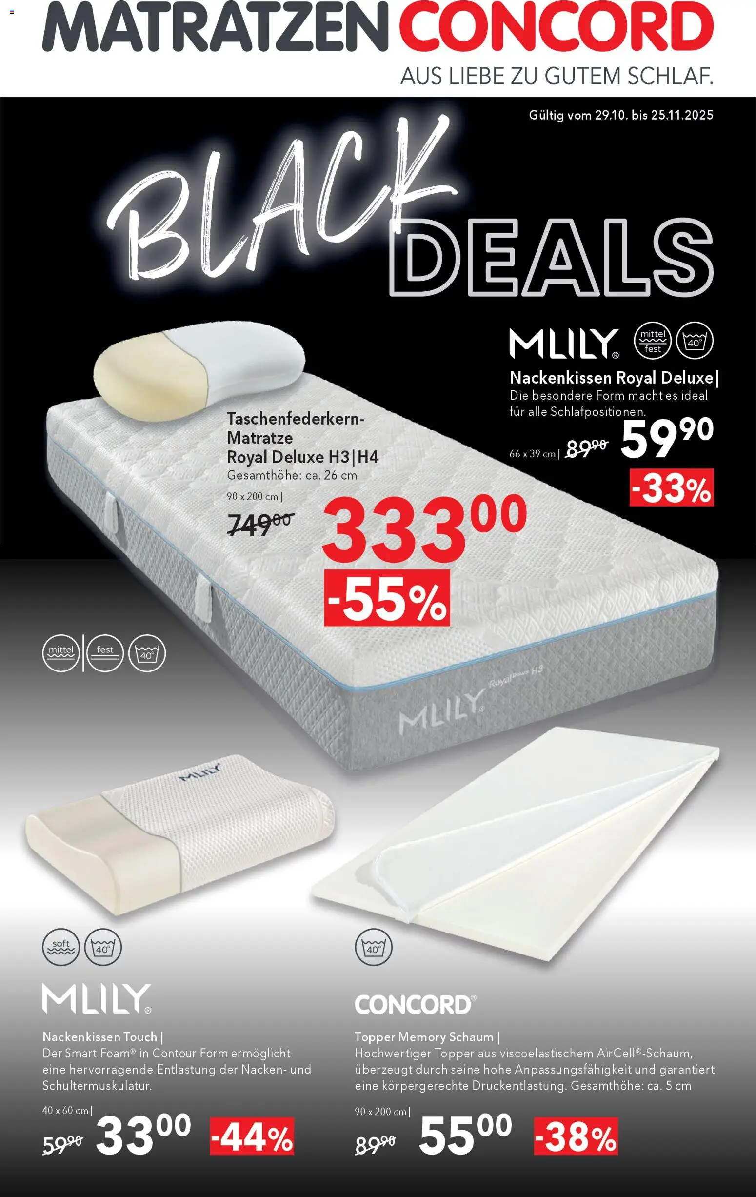 Matratzen Concord Black Deals - Wien - Seite 1- gültig ab 29.10.2025