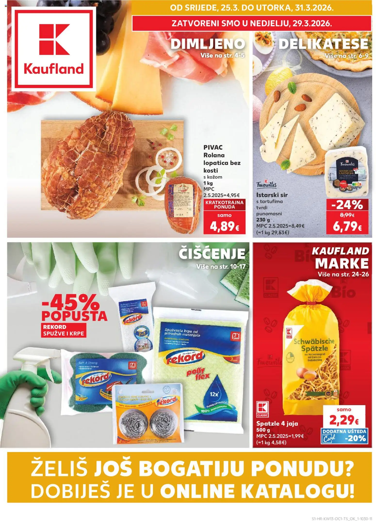 Kaufland - Kaufland Katalog - stranica 1- važeći od 25.03.2026