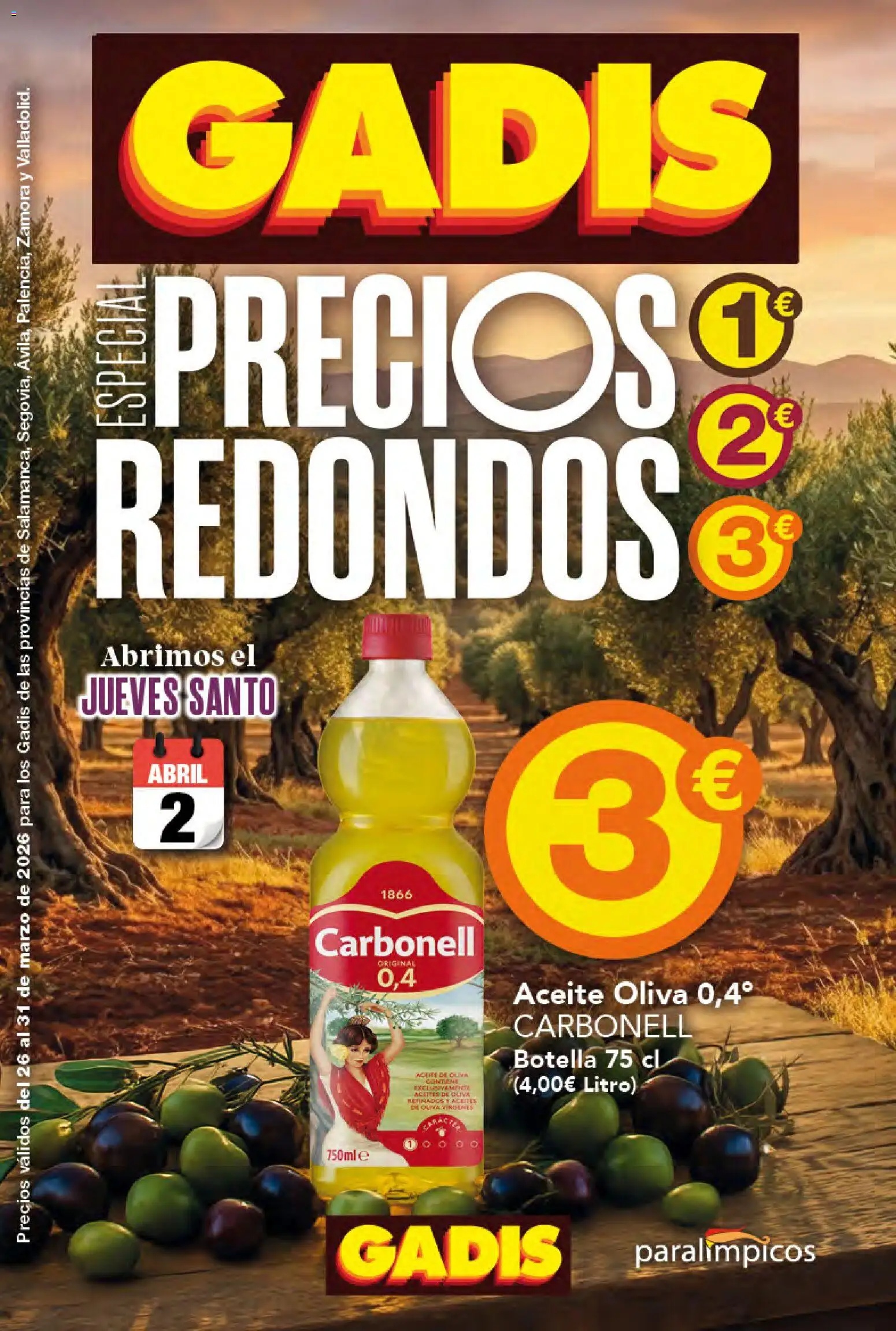 Gadis folleto - Página de 1 - Válido desde 26/03/2026