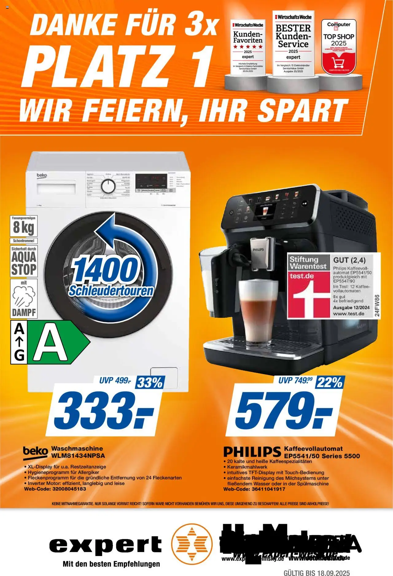 Expert Prospekt 	 - Seite 1 - gültig ab 12.09.2025