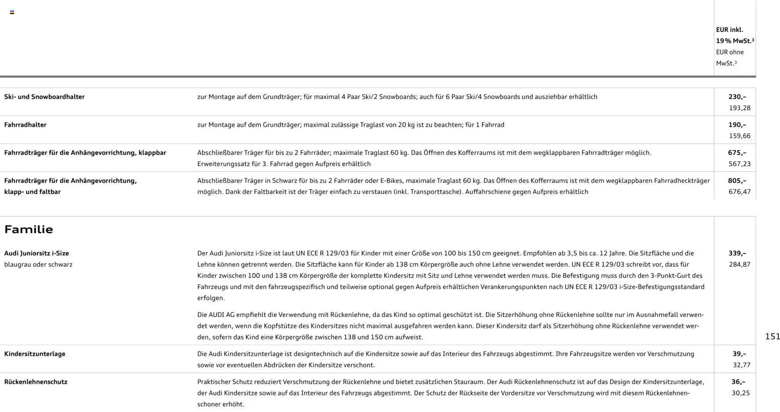 Audi  A6 e-tron - Seite 151 - gültig ab 01.10.2025