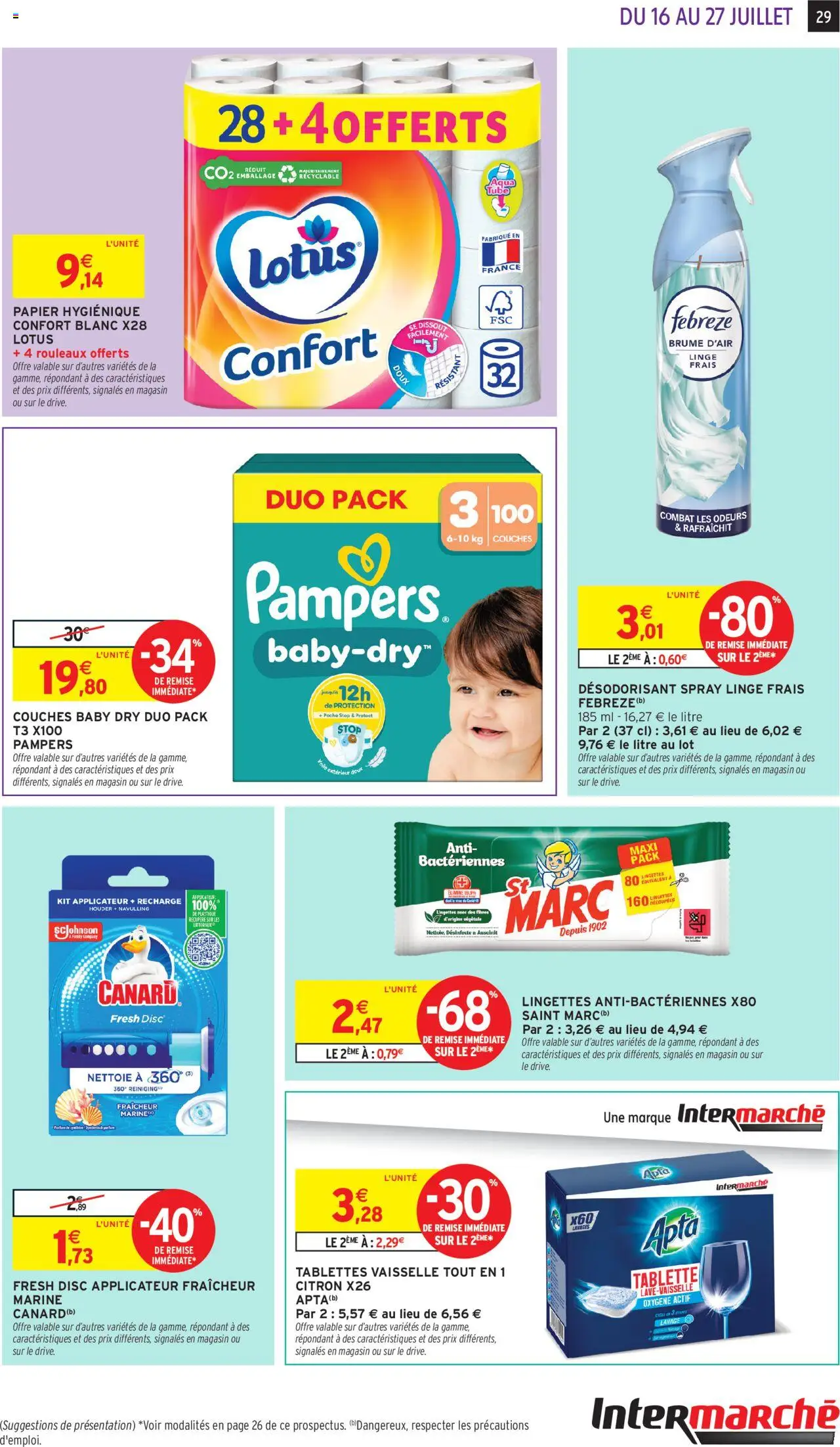 Intermarché 2+1 offert sur une sélection de produits - page 30 - valable à partir du 16/07/2025