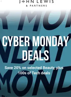 John Lewis - Cyber Monday valid from 01/12/2025