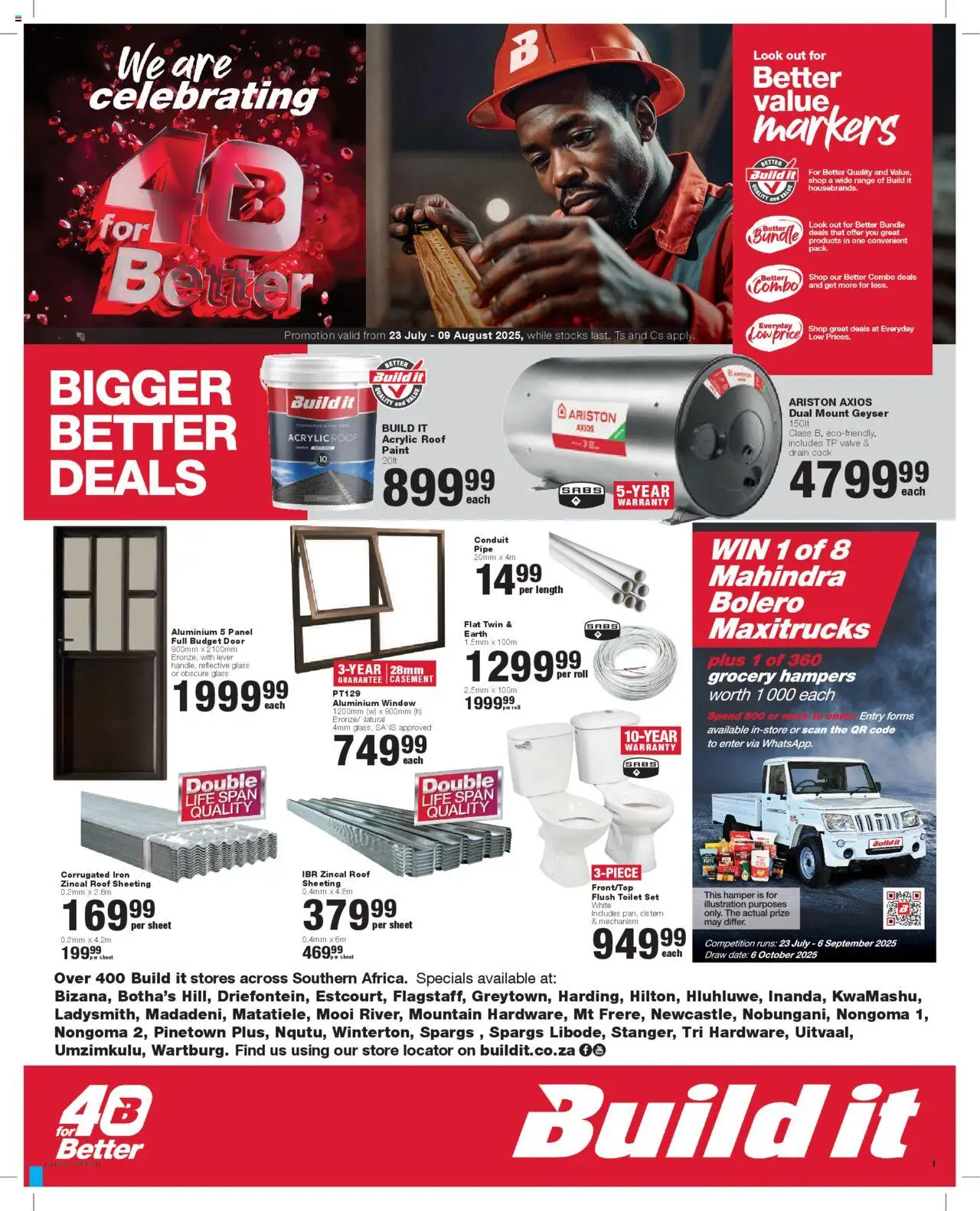 Build It Specials - page 1- valid from 23/07/2025
