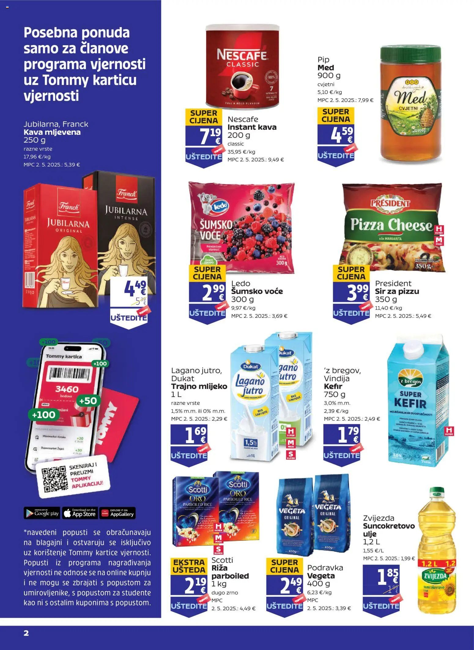 Tommy - Pogodnosti za Tommy vjerne članove - stranica 1- važeći od 30.10.2025