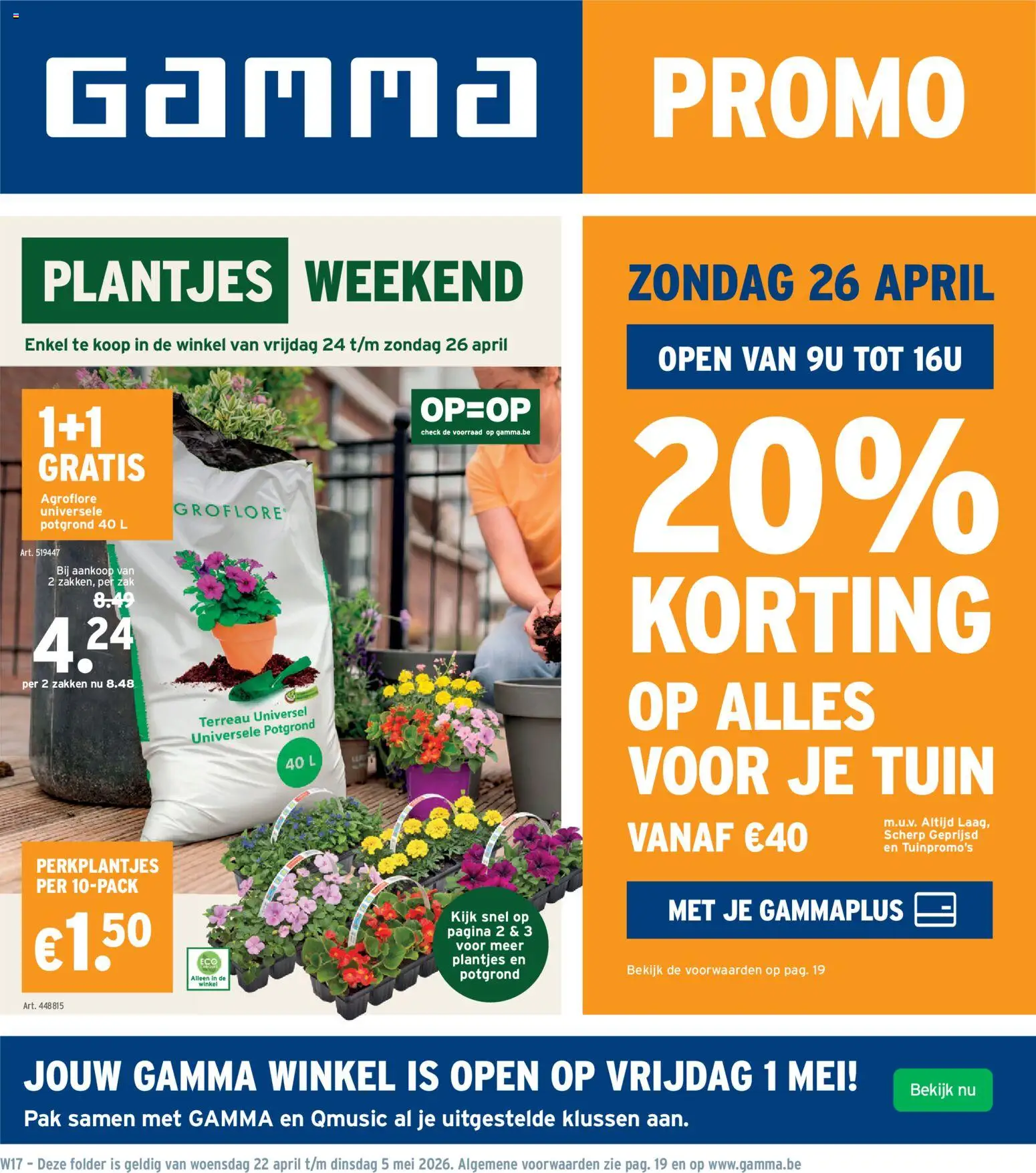GAMMA folder - pagina 1- geldig vanaf 22/04/2026