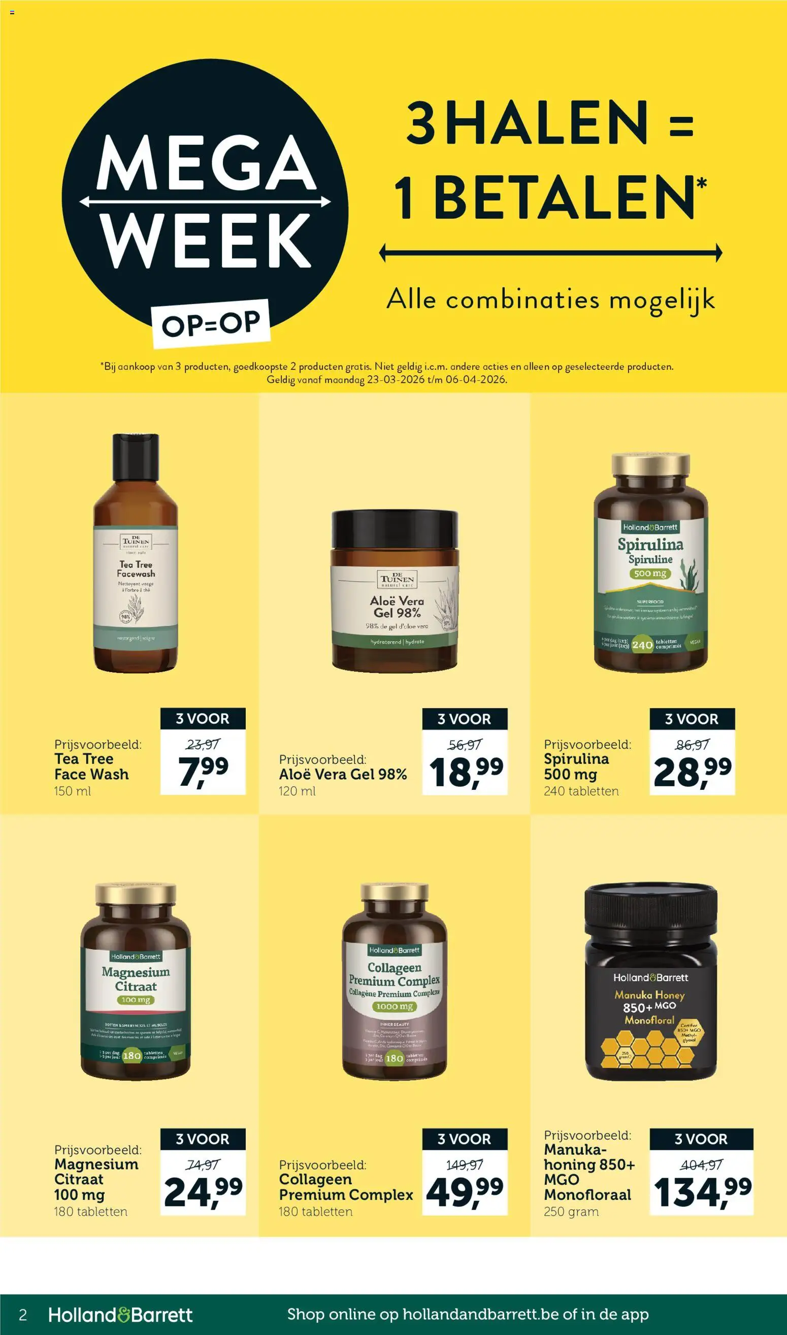 Holland & Barrett folder / publicité - page 2- valid from 23/03/2026