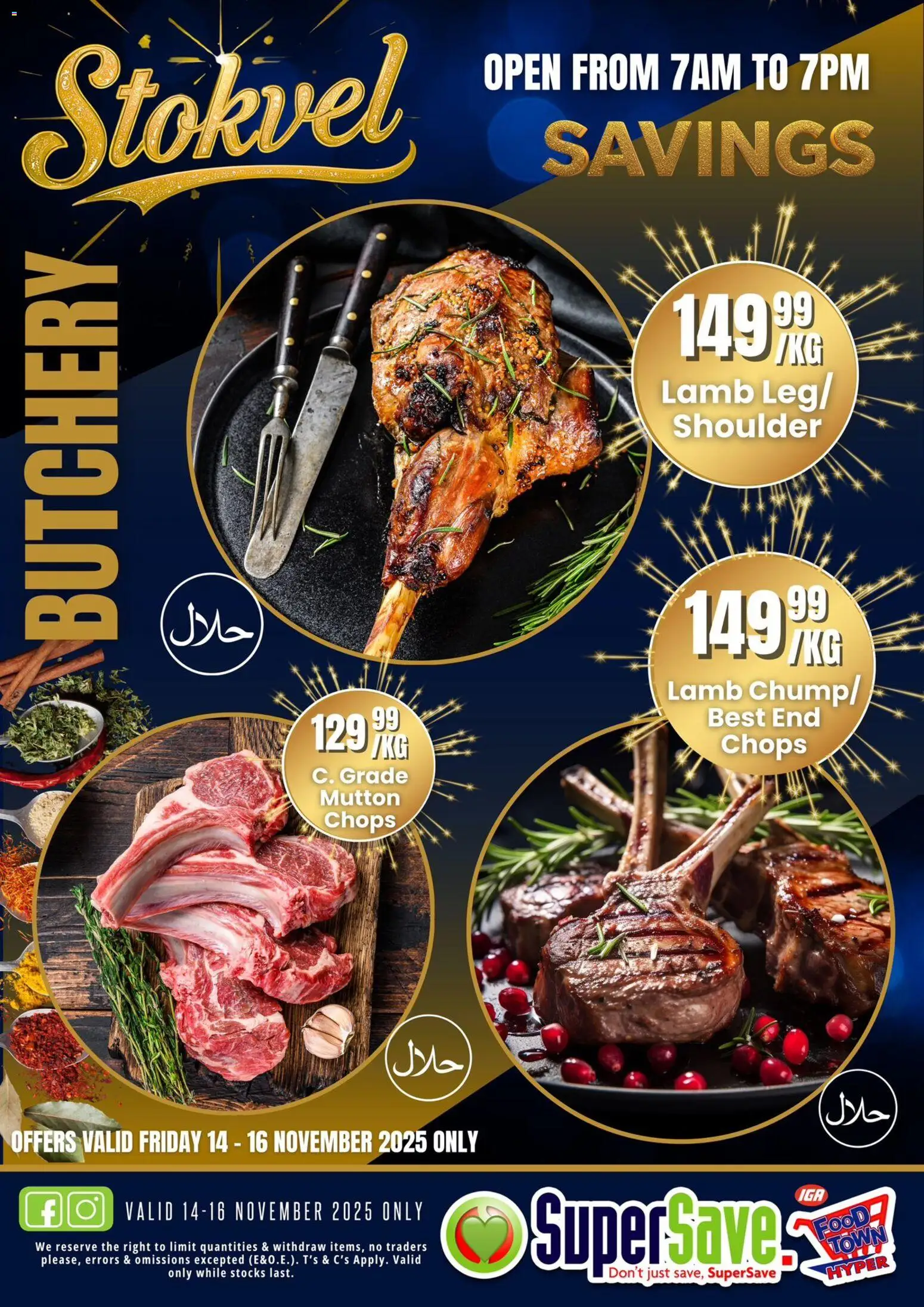 Super Save Butchery Specials - page 1- valid from 14/11/2025
