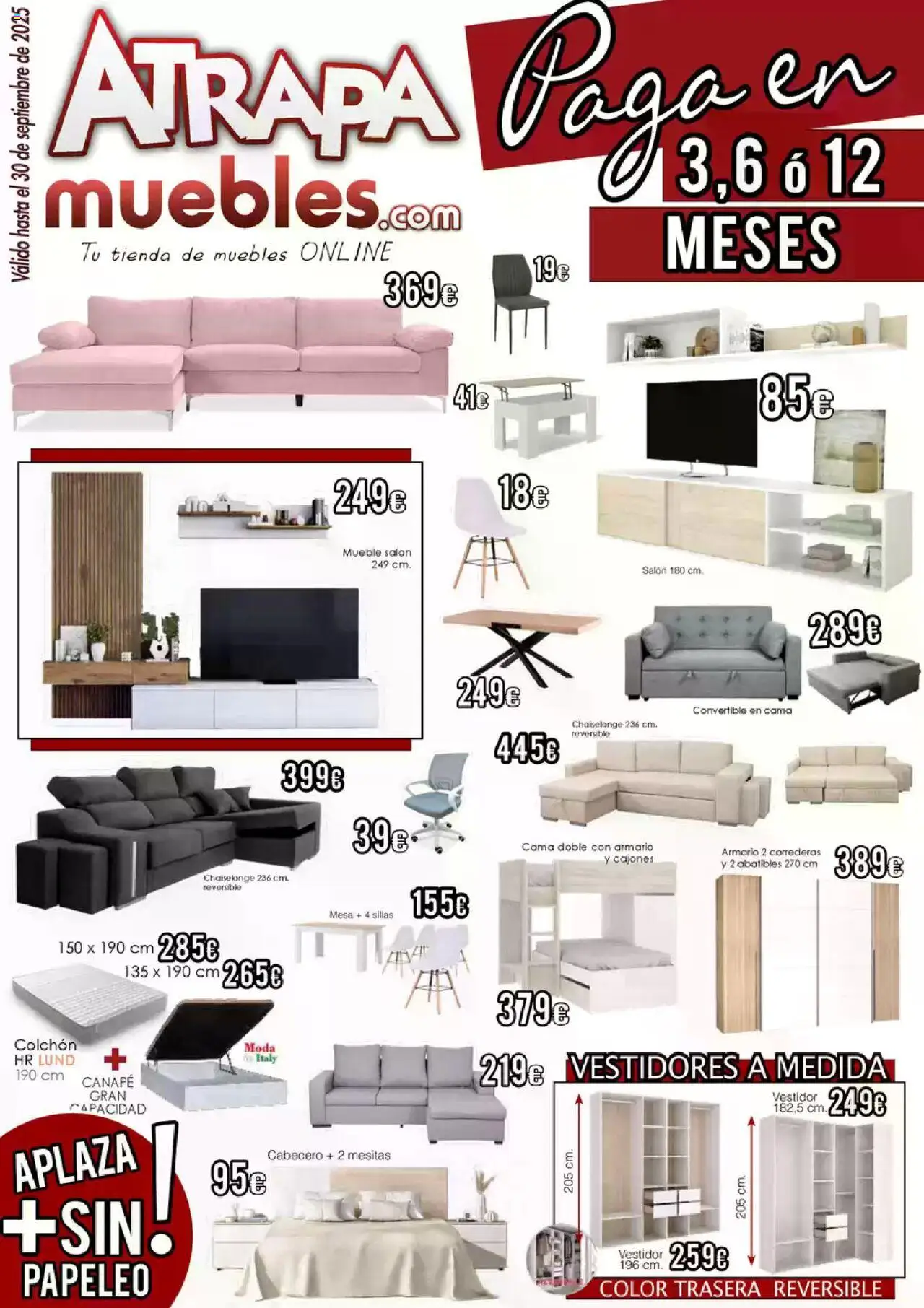 Atrapa Muebles folleto - Página de 1 - Válido desde 01/09/2025