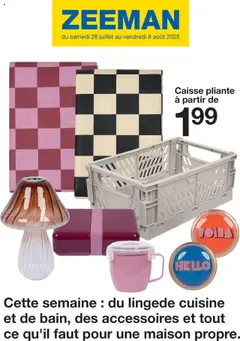 Aperçu Zeeman catalogue Été valable à partir du 26/07/2025