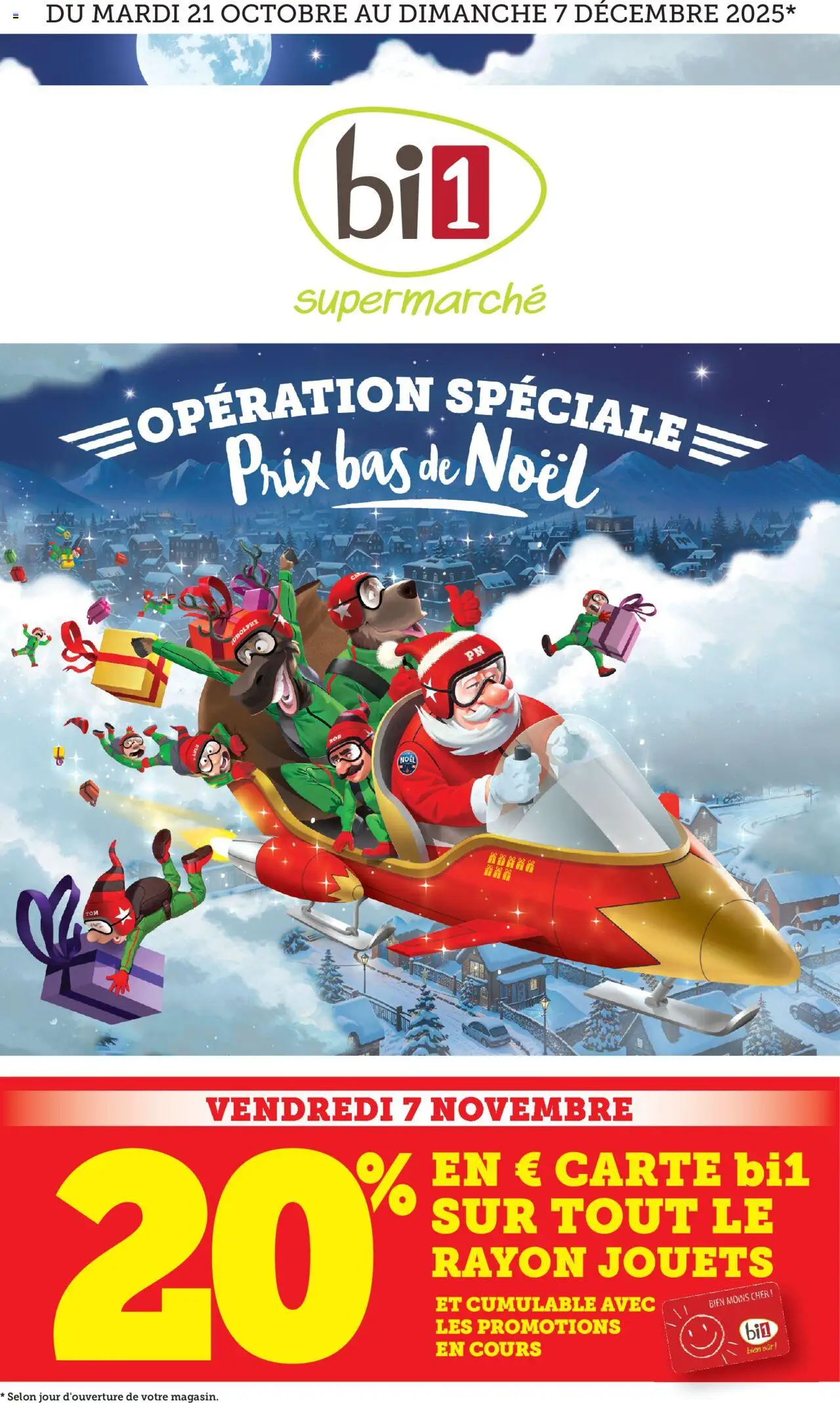 bi1 catalogue Prix bas de Noël - page 1 - valable à partir du 20/10/2025