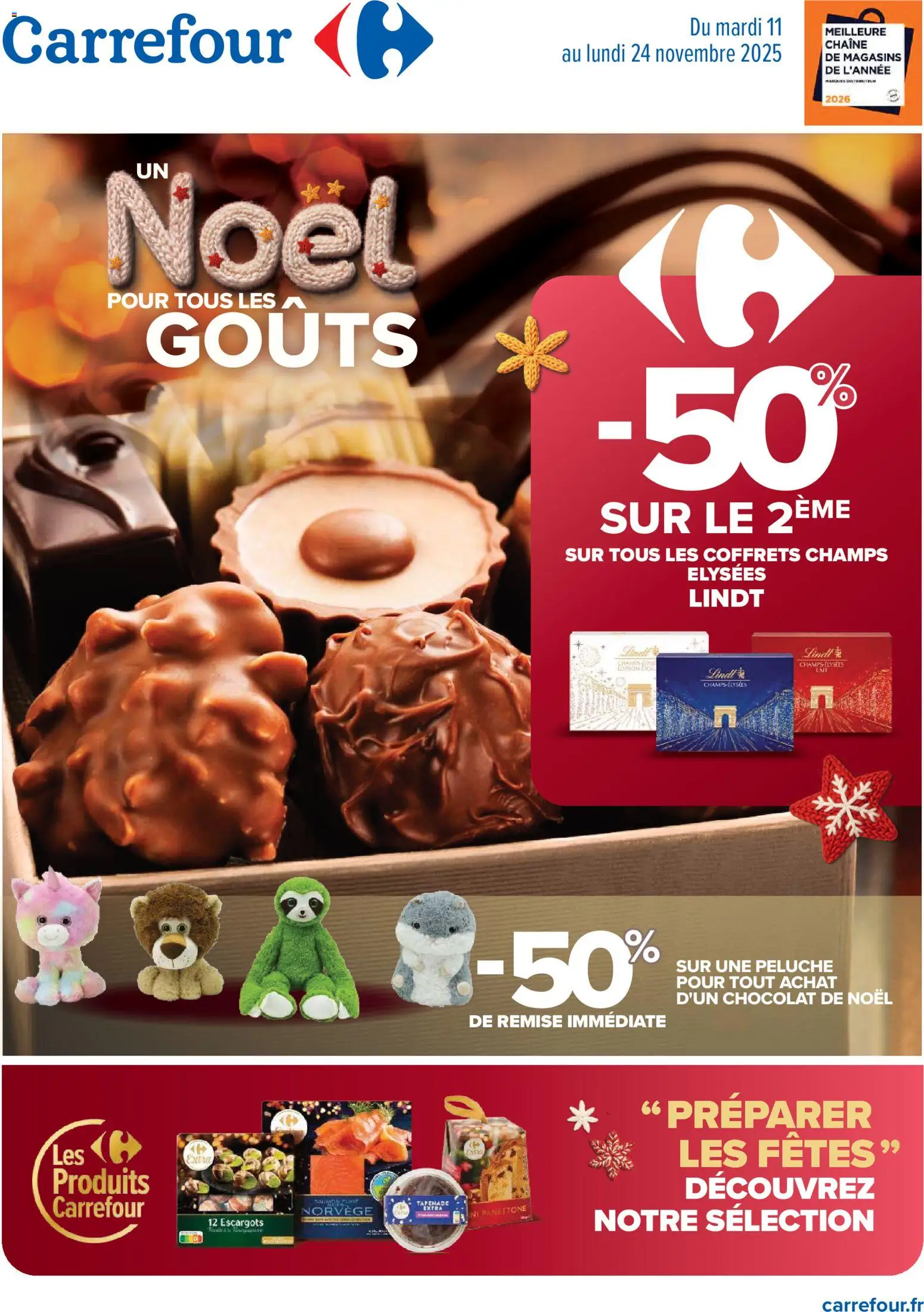 Carrefour Un noël pour tous les goûts - page 1 - valable à partir du 11/11/2025