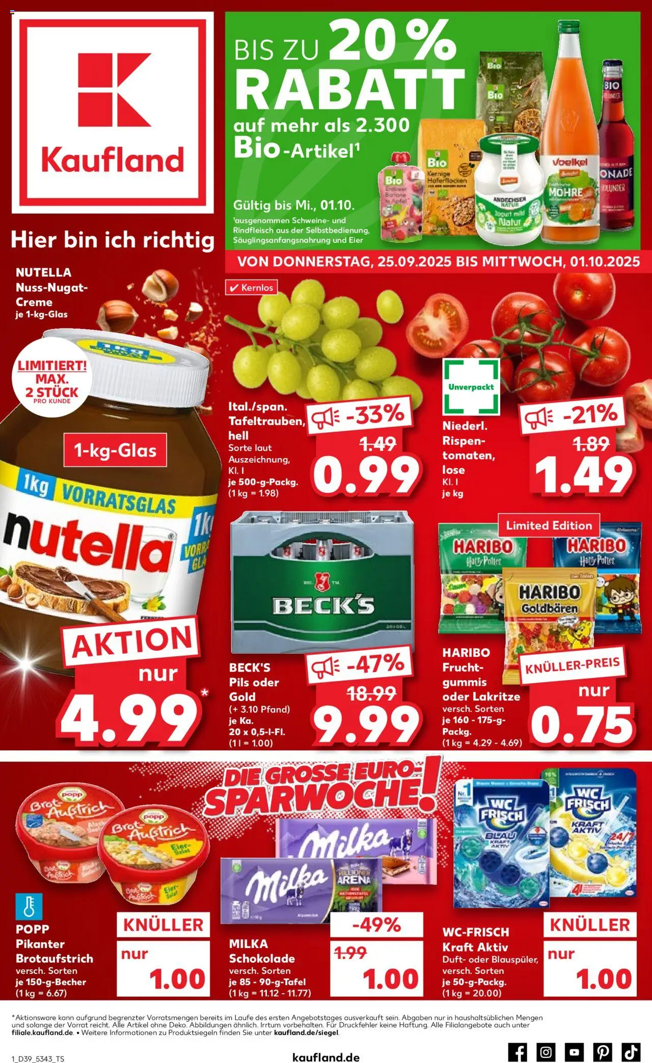 Kaufland Prospekt 	 - Seite 1 - gültig ab 25.09.2025
