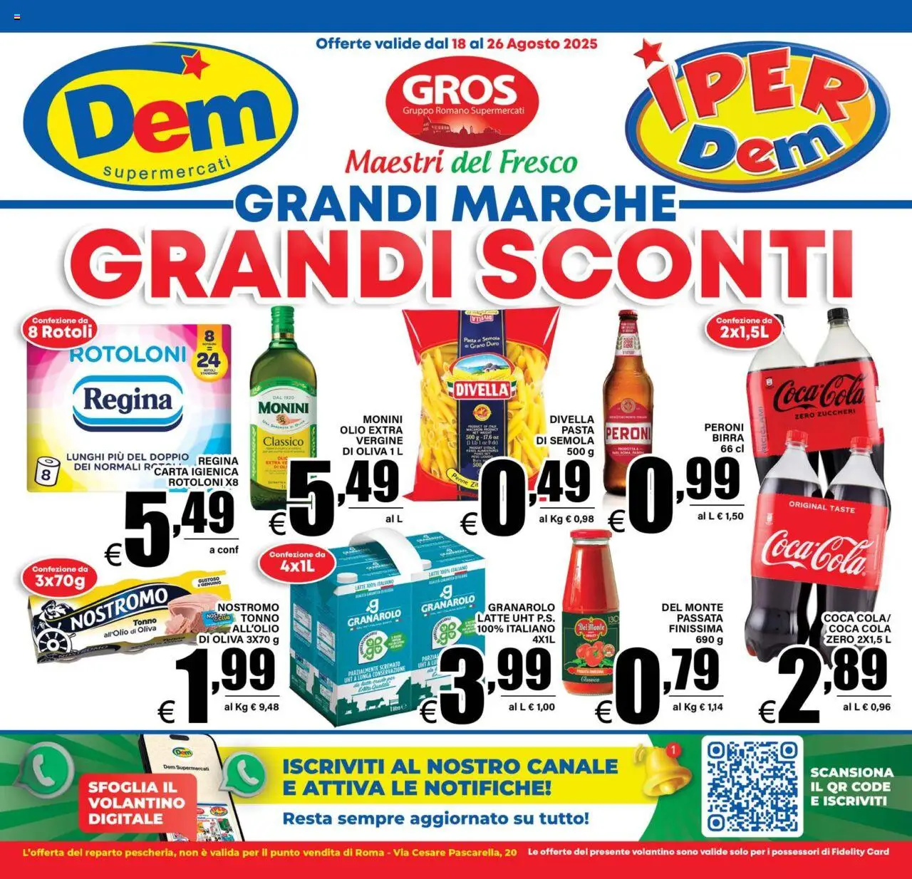 Volantino DEM	 - pagina 1 - valido dal 18/08/2025