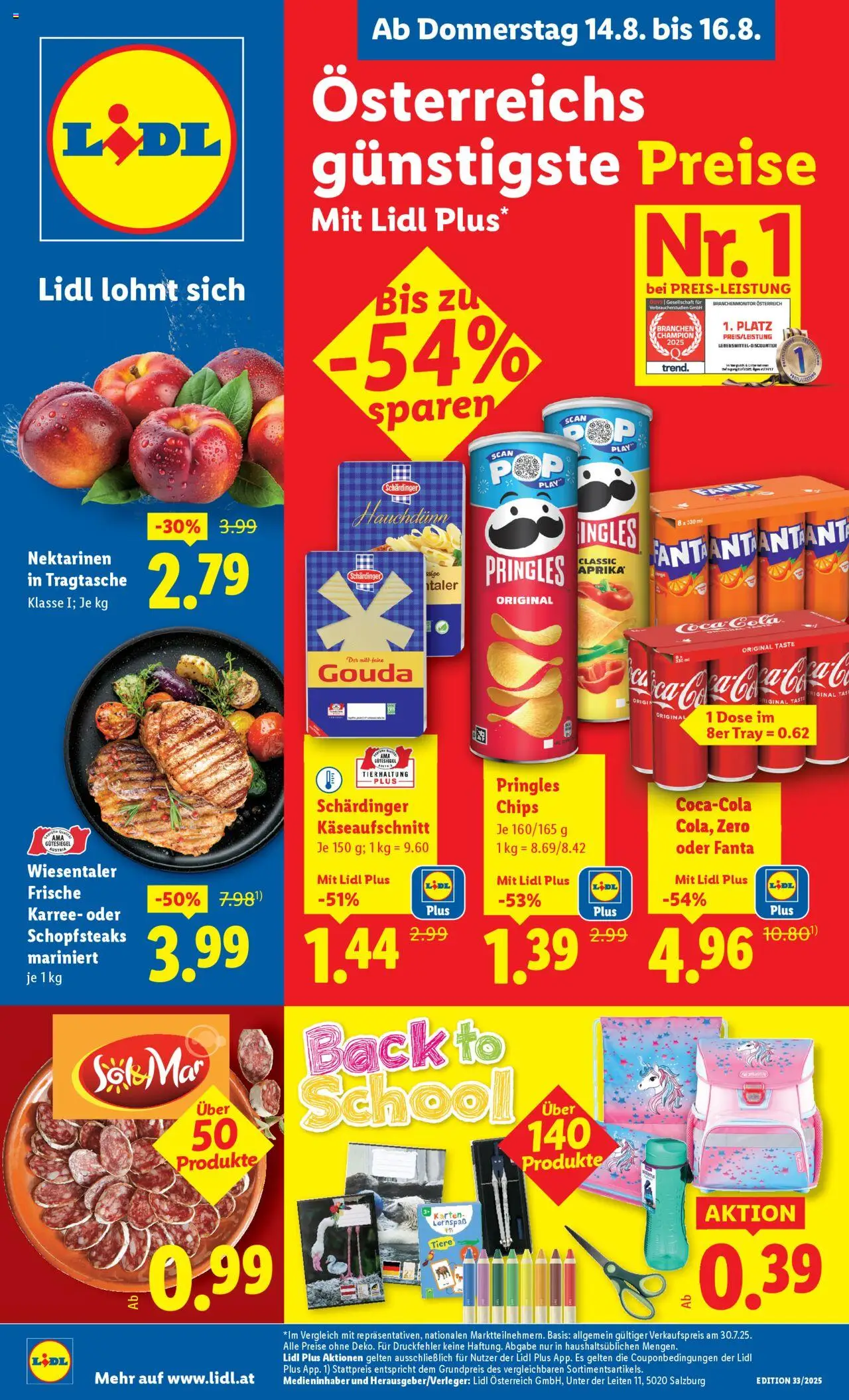 Lidl Flugblatt - Seite 1- gültig ab 14.08.2025
