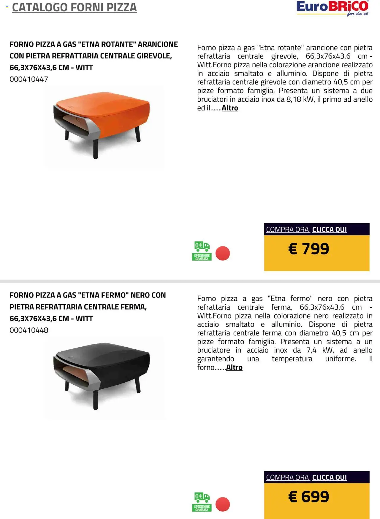 Eurobrico Forni Pizza catalogo - pagina 7 - valido dal 23/07/2025