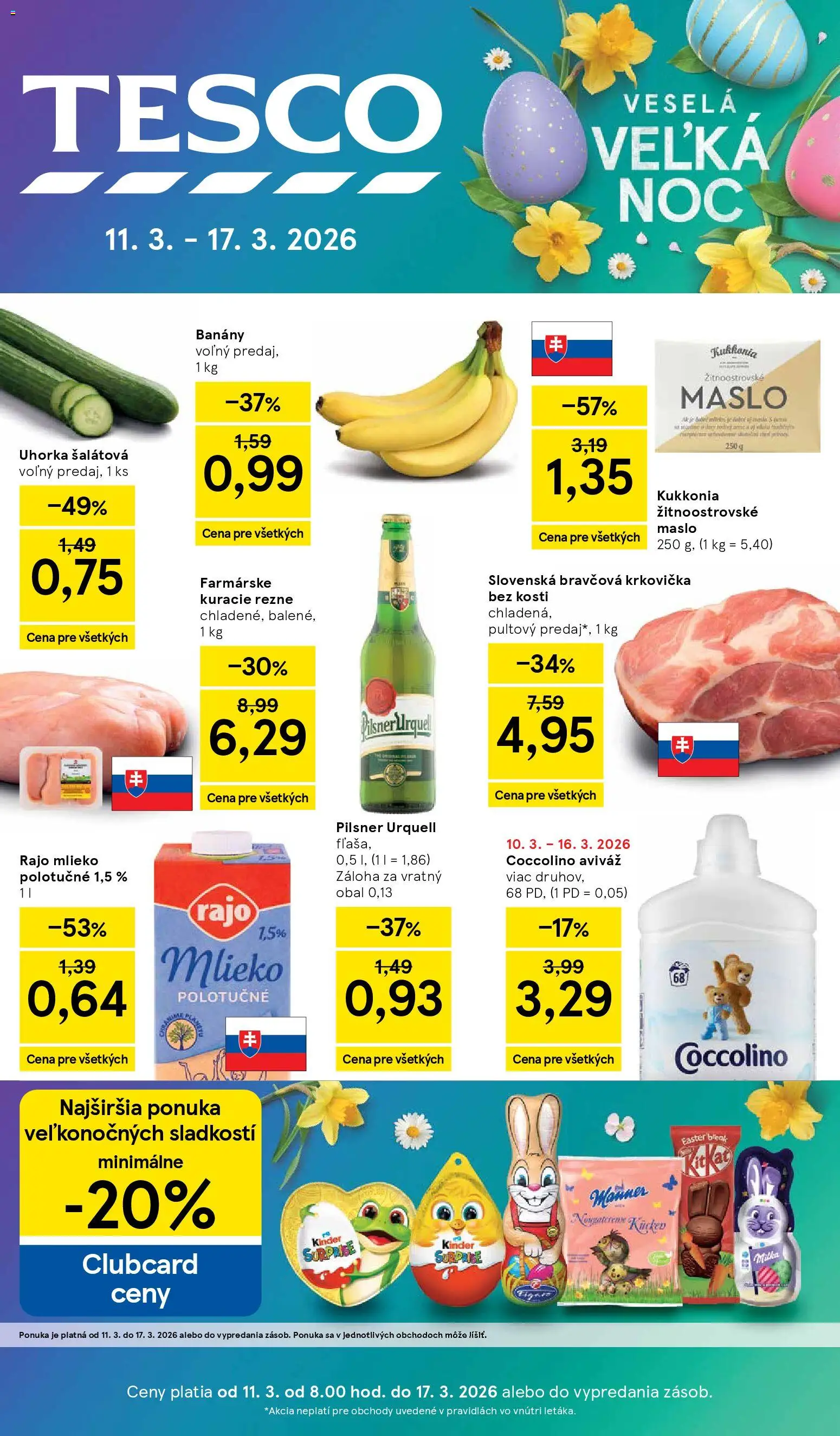 Tesco Hypermarket - leták - strana 1- platný od 11.03.2026