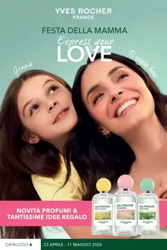 Anteprima Yves Rocher catalogo Festa della mamma valida dal 23/04/2026