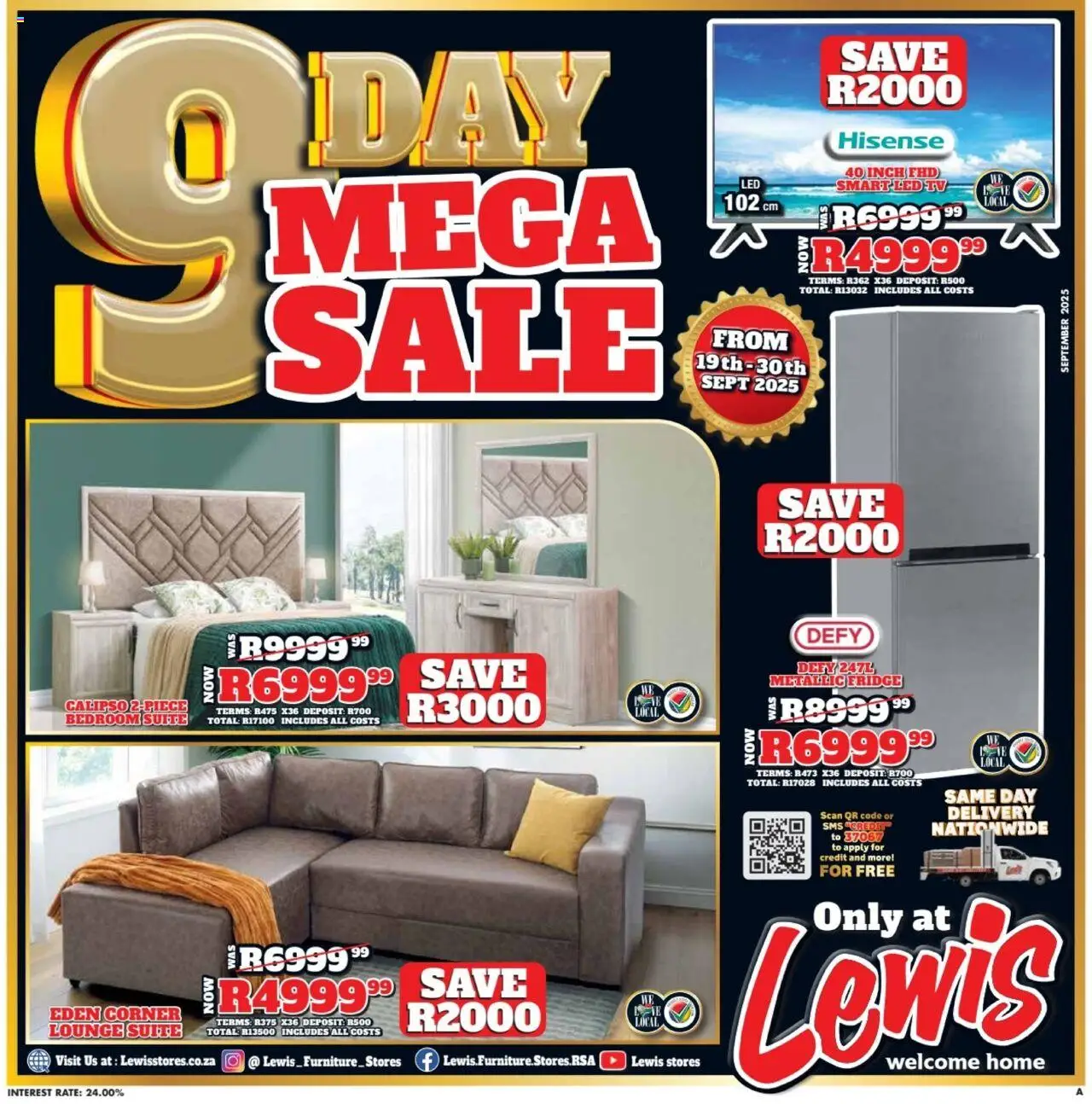 Lewis Stores Specials - page 1- valid from 19/09/2025
