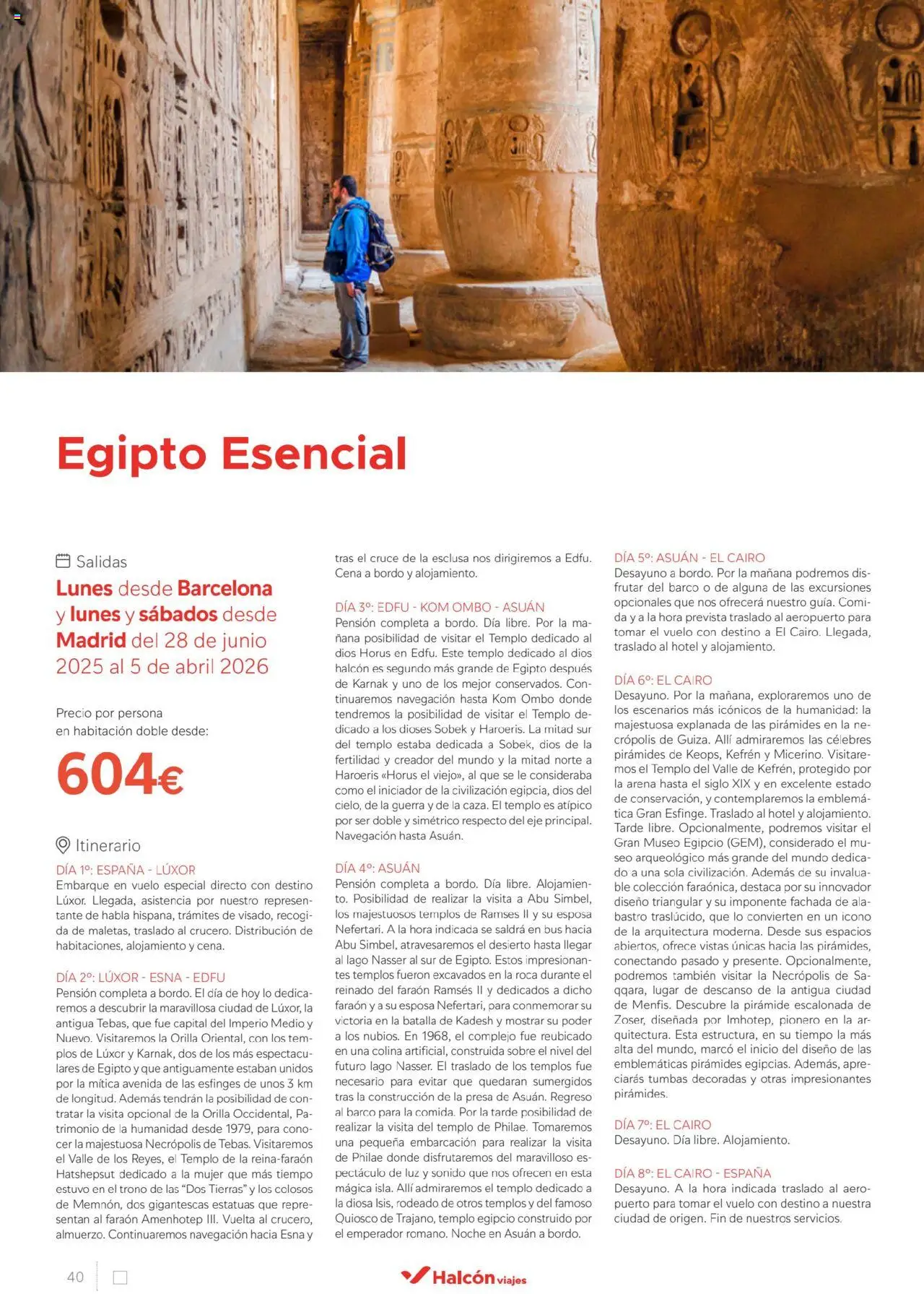 Halcón Viajes Egipto - Página de 40 - Válido desde 01/07/2025