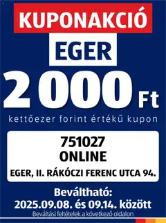 Előnézet Aldi Kupón Akció | Eger érvényes 2025.09.08.-tól
