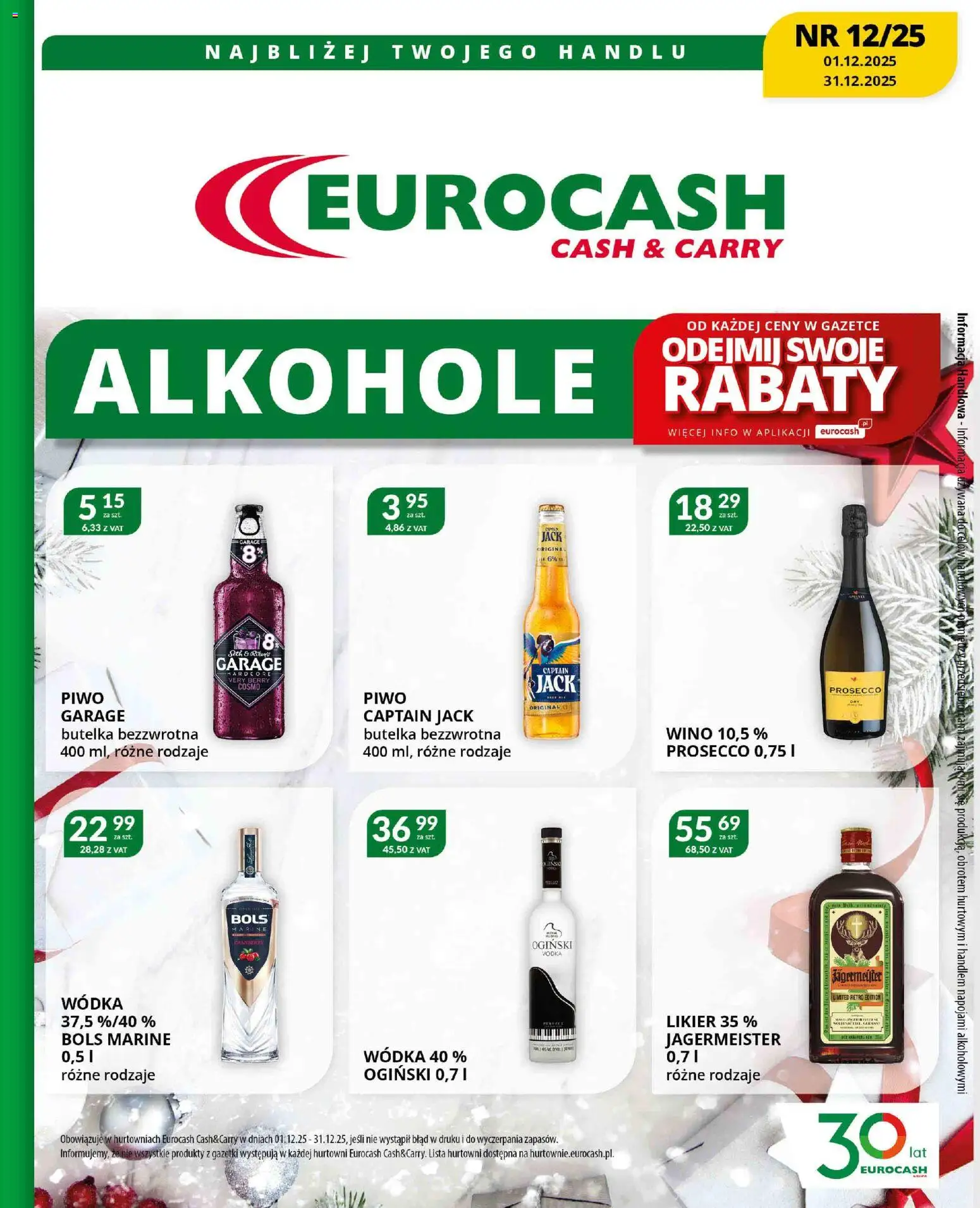 Eurocash Gazetka - Katalog Alkoholowy - strona 1- ważny od 01.12.2025