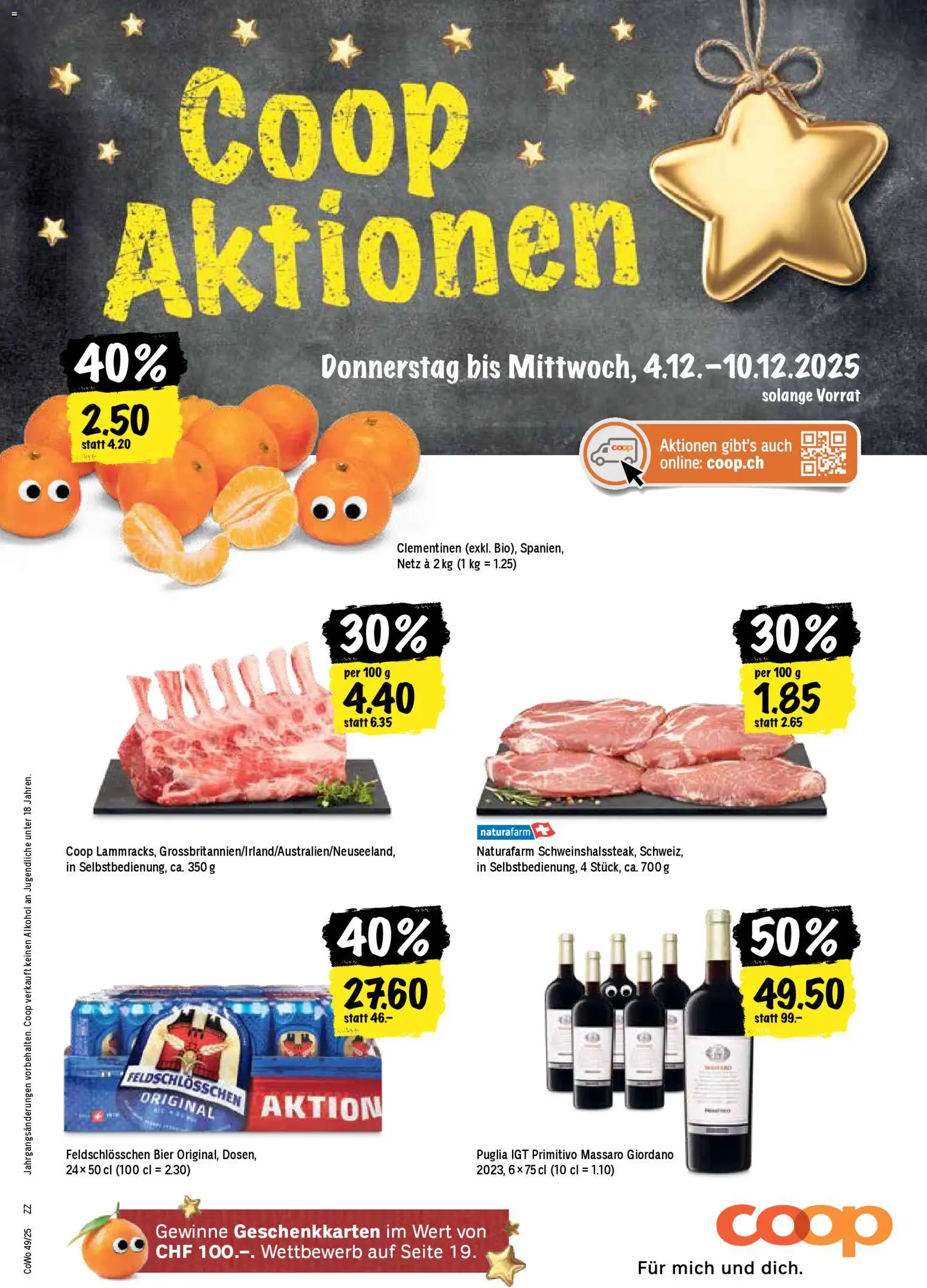 Coop Aktionen - Seite 1- gültig ab 04.12.2025
