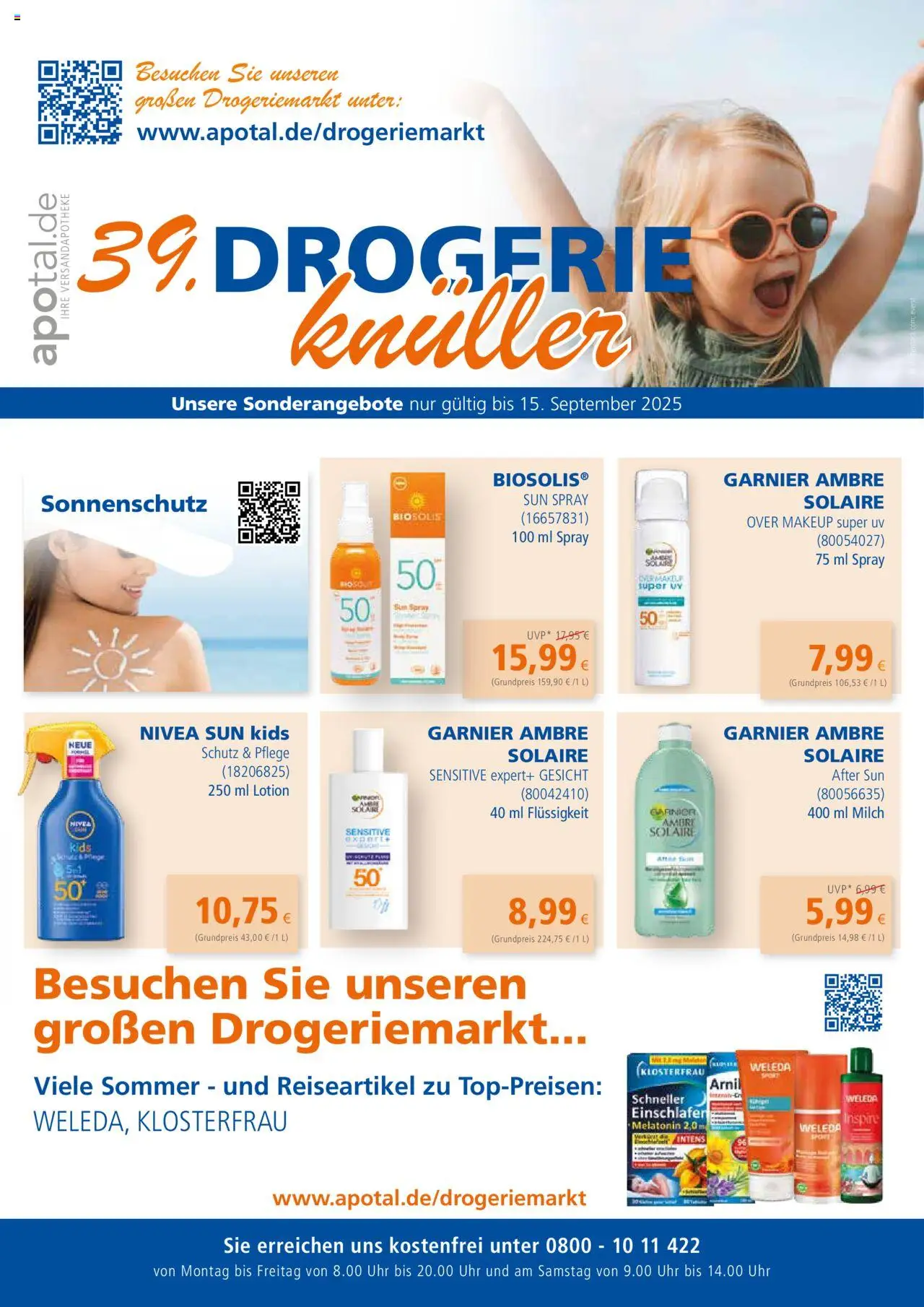 Apotal Drogerieknüller - Seite 1 - gültig ab 28.07.2025