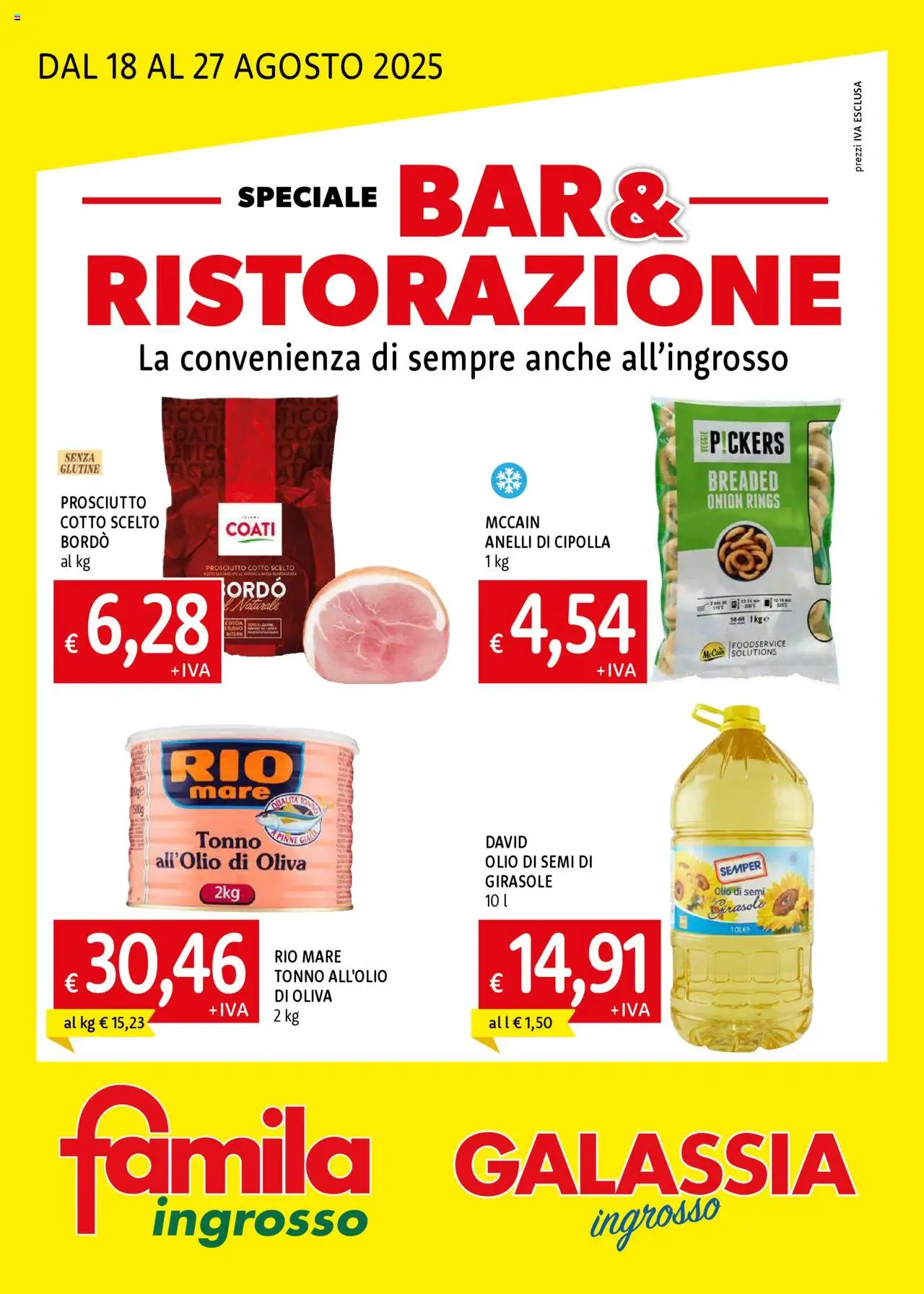 Galassia Bar & Ristorazione catalogo - pagina 1 - valido dal 18/08/2025