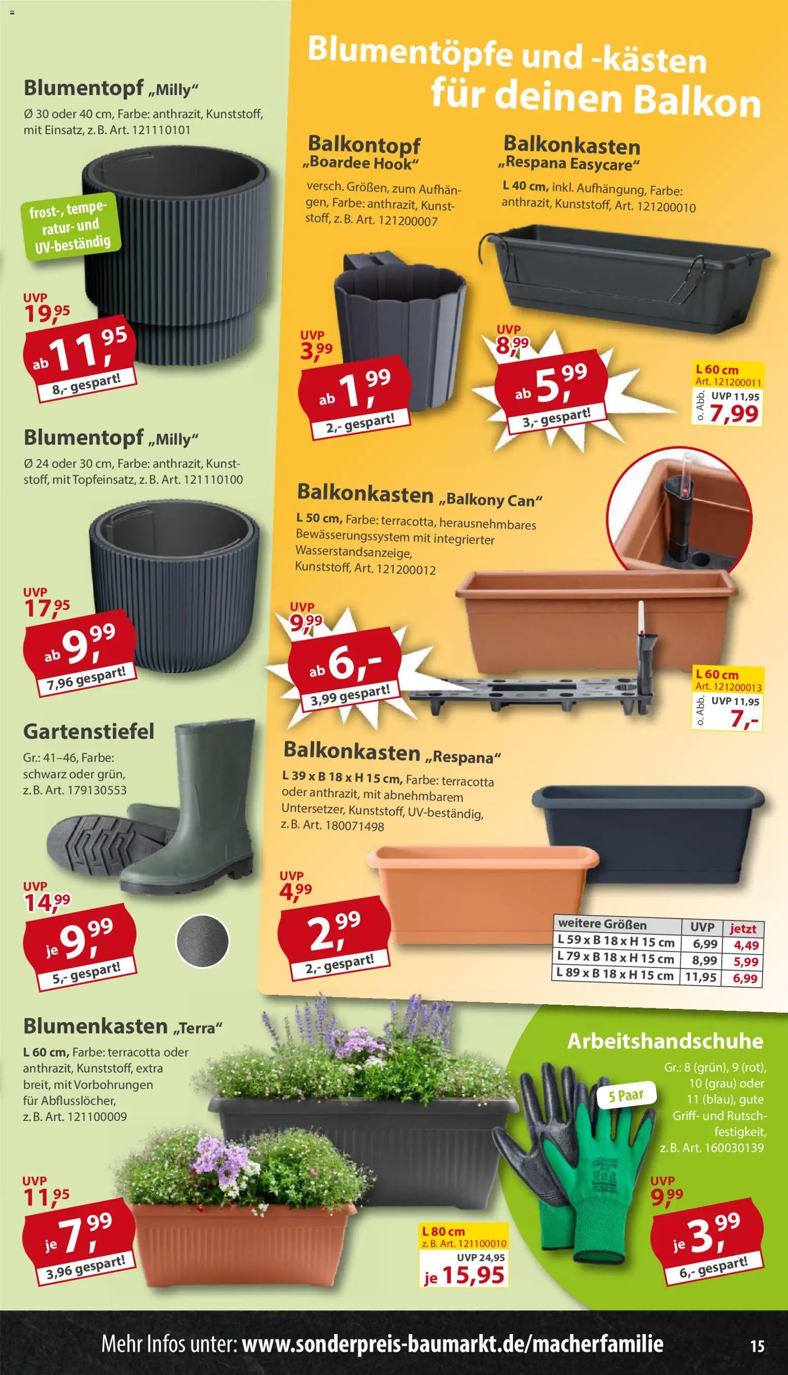 Sonderpreis Baumarkt Prospekt 	 - Seite 15 - gültig ab 25.04.2026