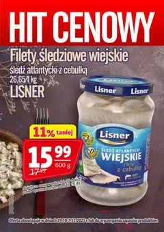 Podgląd Prim Market Promocja - Filety Śledziowe Wiejskie Lisner ważny od 29.10.2025