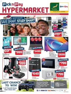 Preview Pick n Pay - Hypermarket Back To Varsity Specials valid from 02/02/2026