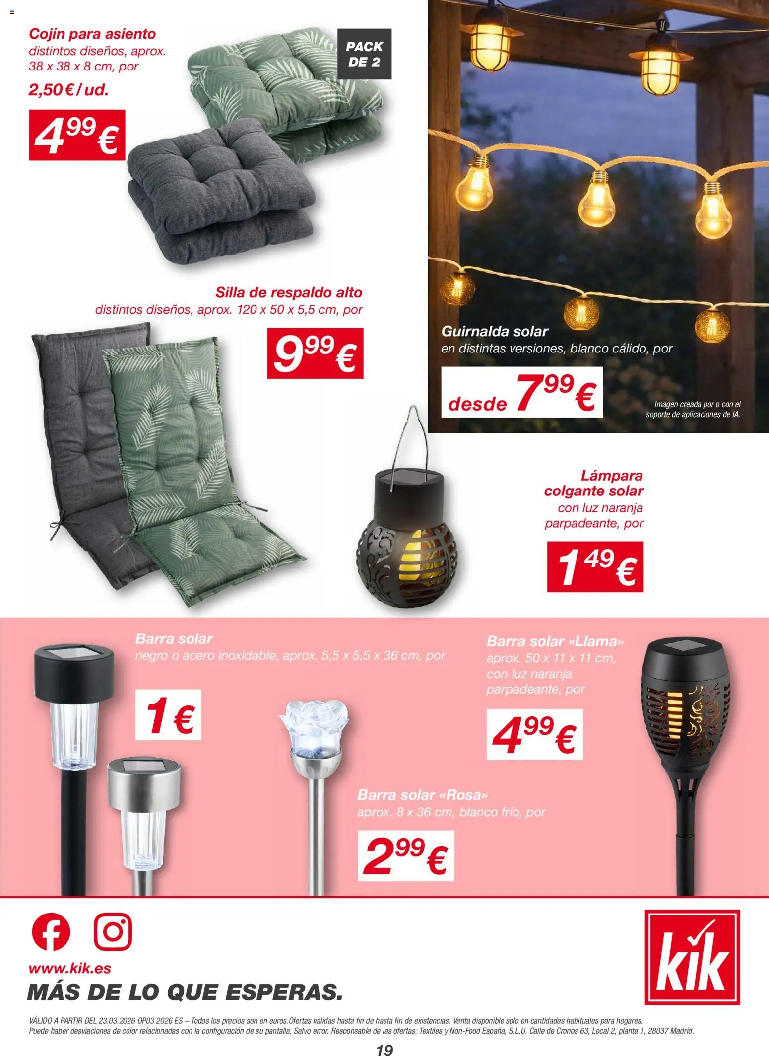 KIK folleto - Página de 19 - Válido desde 23/03/2026