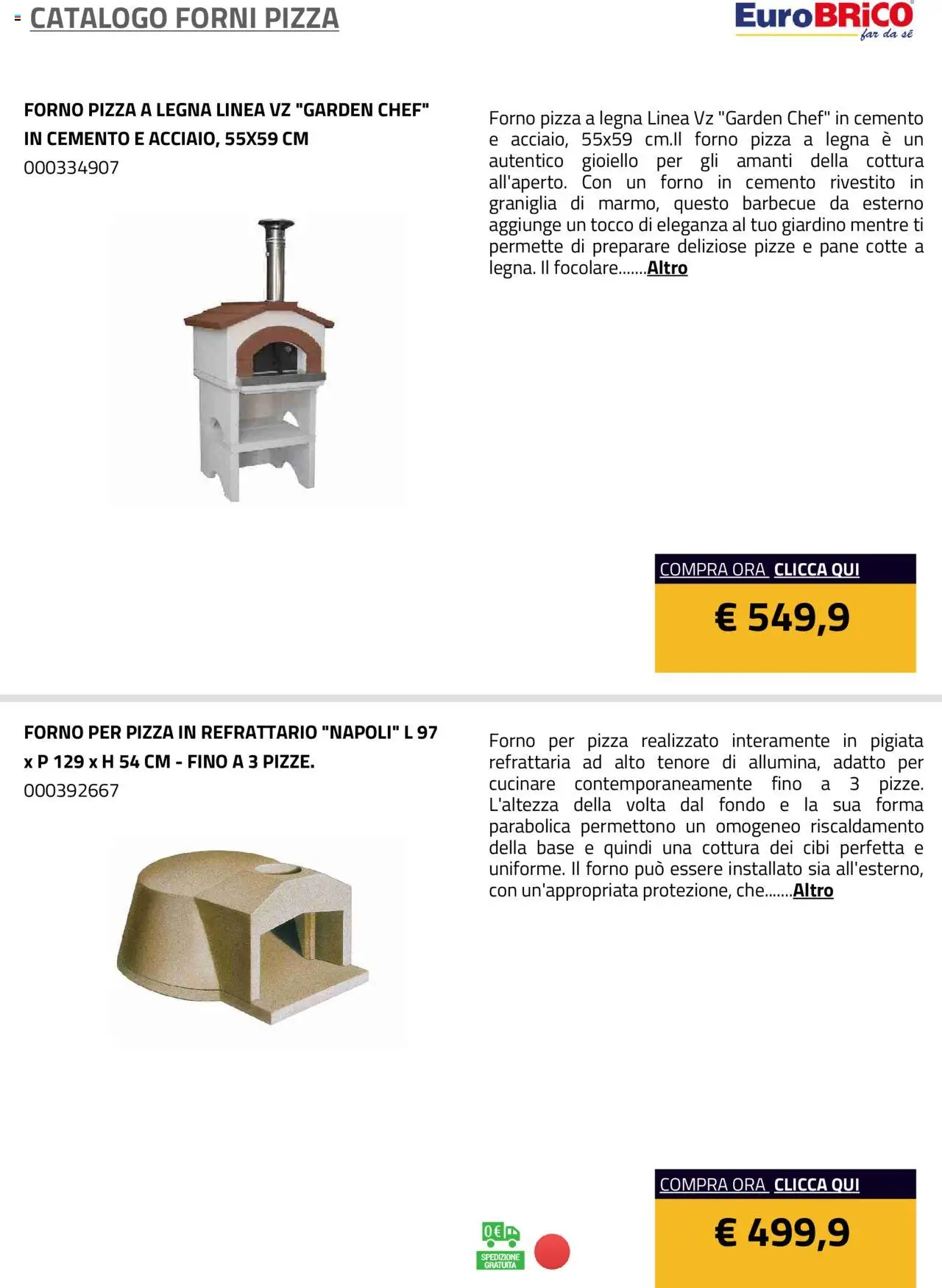 Eurobrico Forni Pizza catalogo - pagina 2 - valido dal 23/07/2025